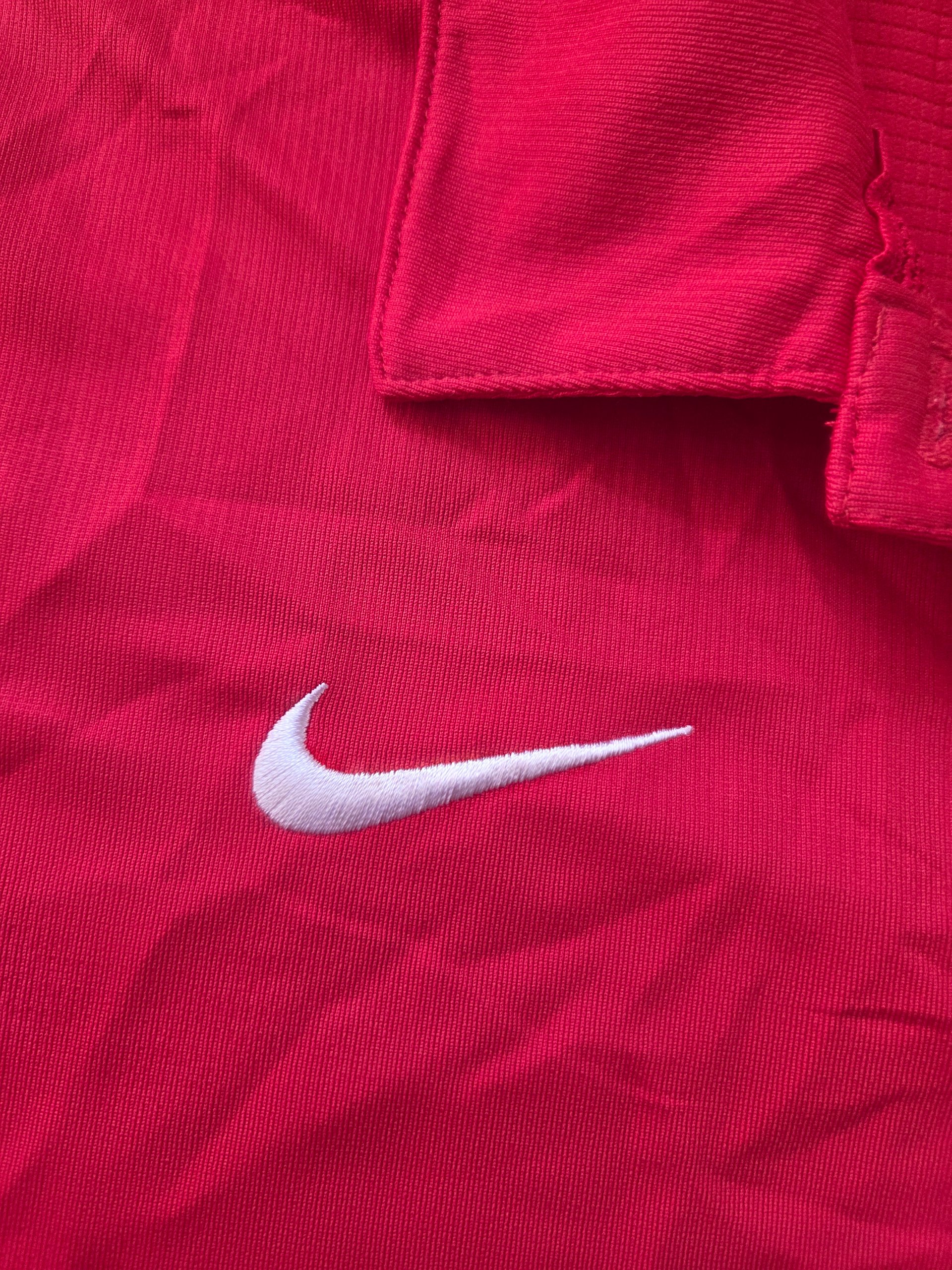 Nike Women’s Dri-FIT Red Performance Polo Shirt Medium Sports Golf Tennis image 7