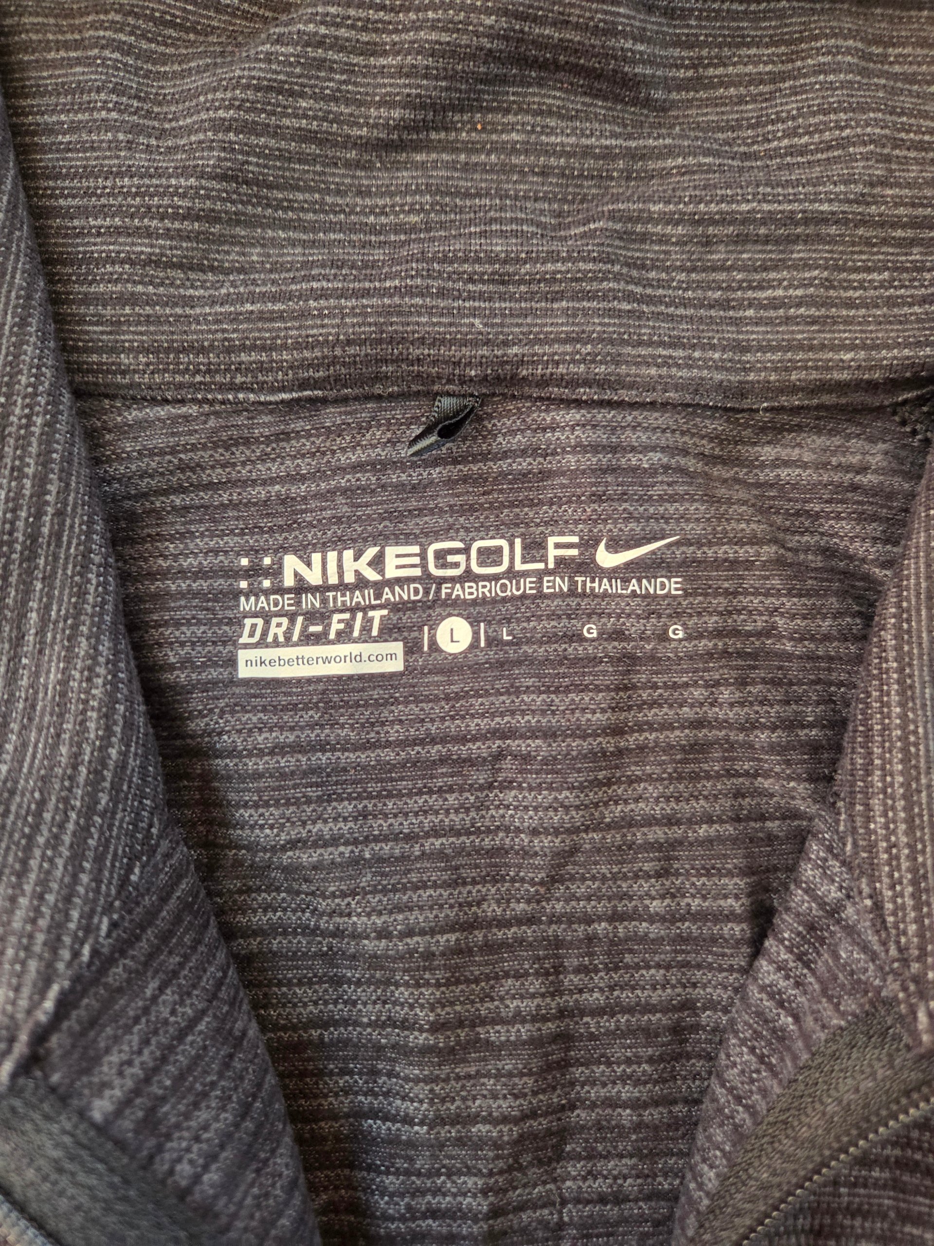 Nike Golf Women’s Dri-FIT Quarter Zip Long Sleeve Top Charcoal Grey Size L image 5