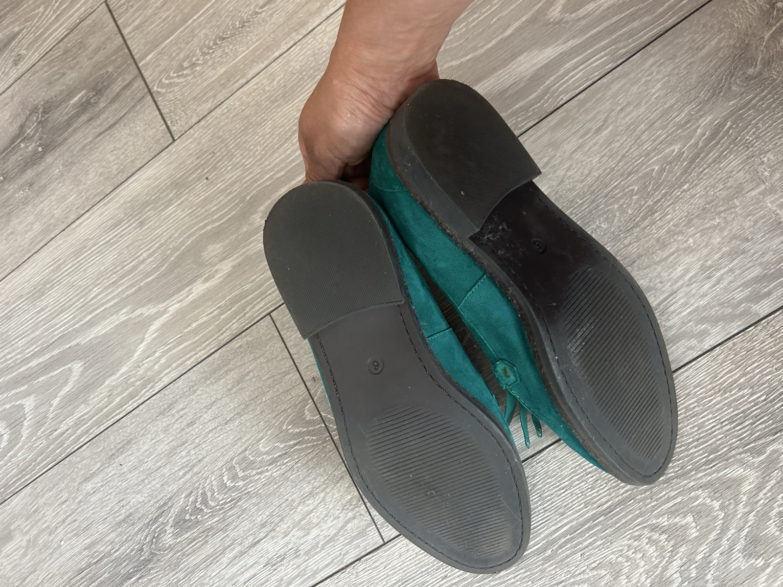 Island Green Suede Tassel Loafers UK 6 image 3