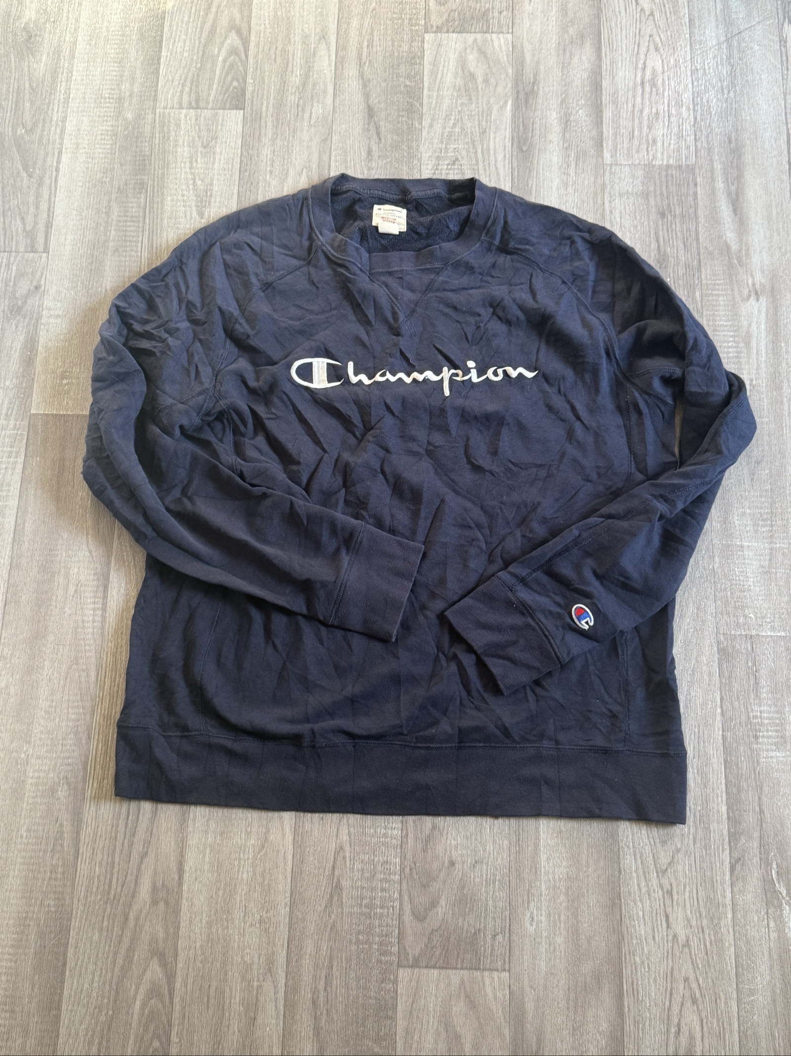 Champion Black Men's Medium Sweatshirt Classic Logo