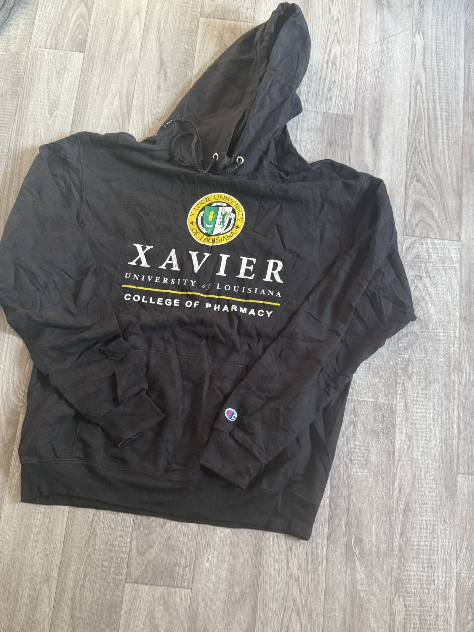 Champion Black Xavier University Hoodie Medium