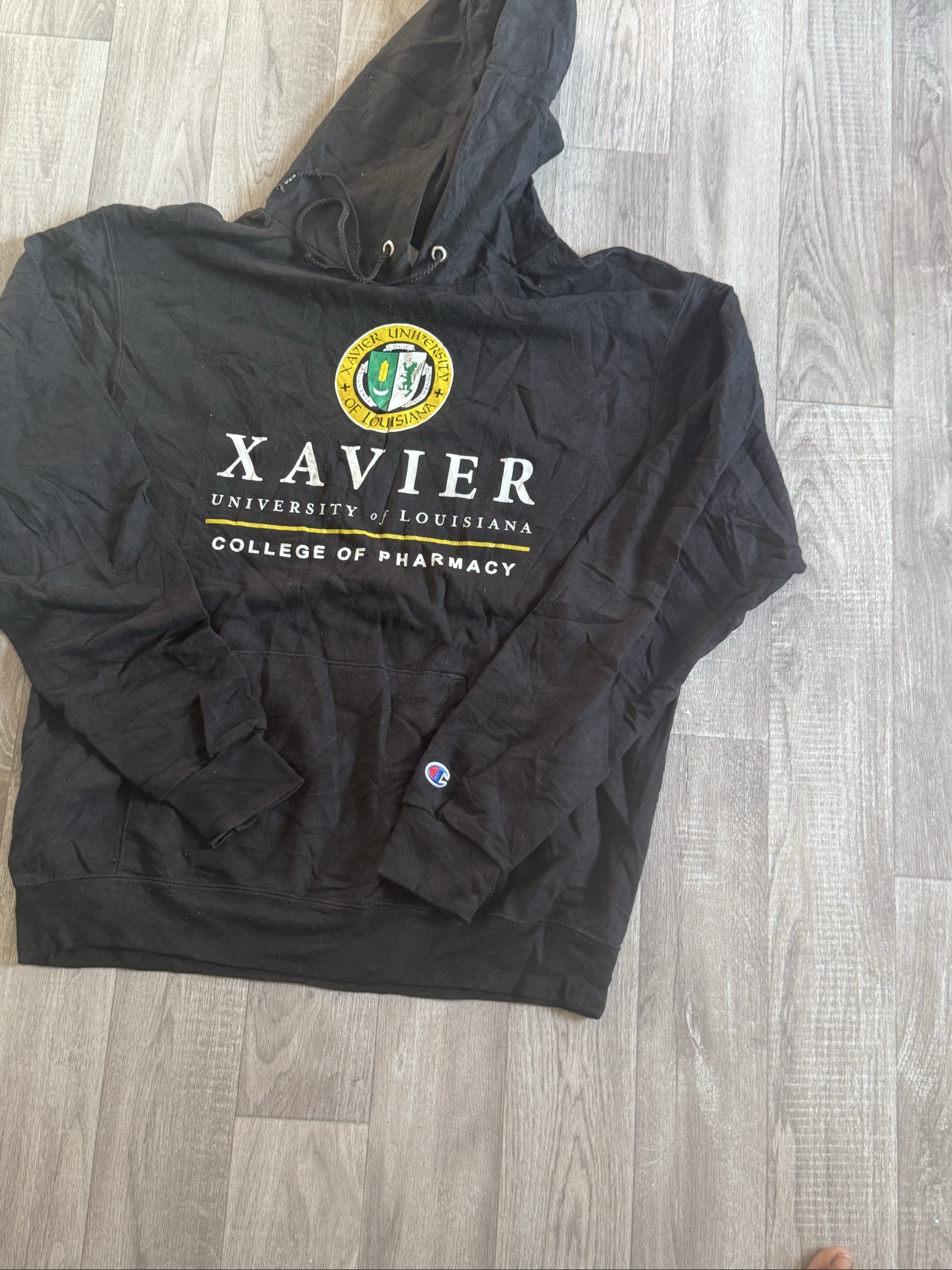 Champion Black Xavier University Hoodie Medium image 2