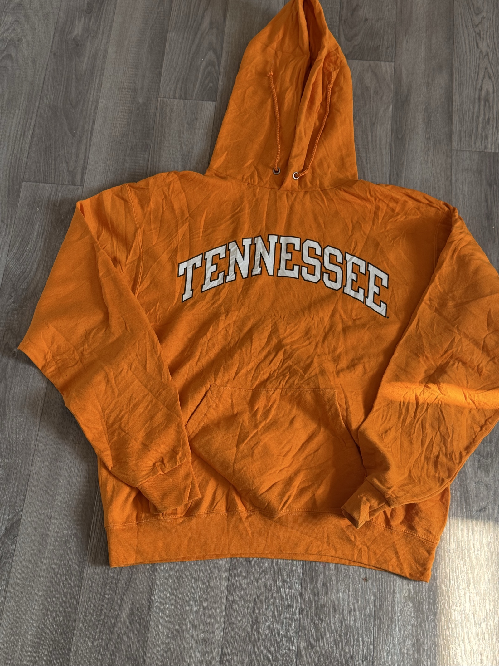 Champion Orange Tennessee Hoodie Medium