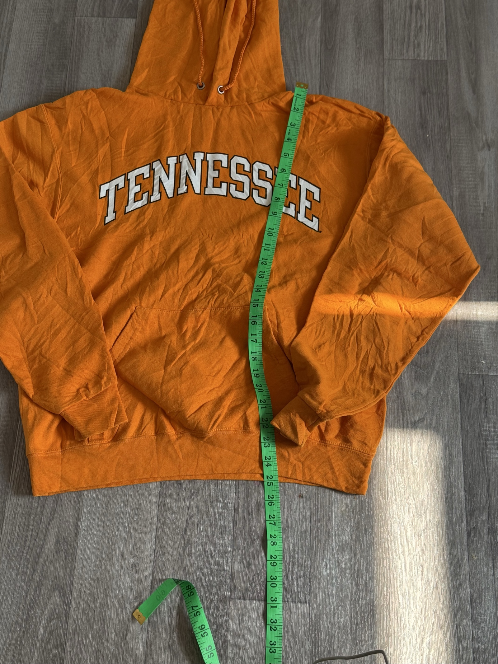 Champion Orange Tennessee Hoodie Medium image 3