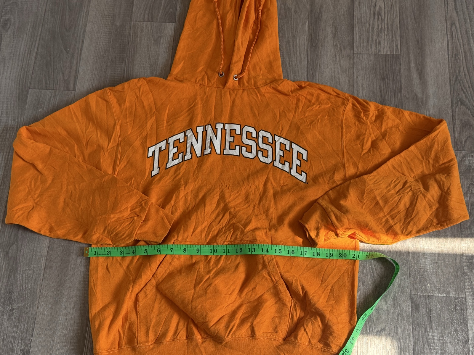 Champion Orange Tennessee Hoodie Medium image 4