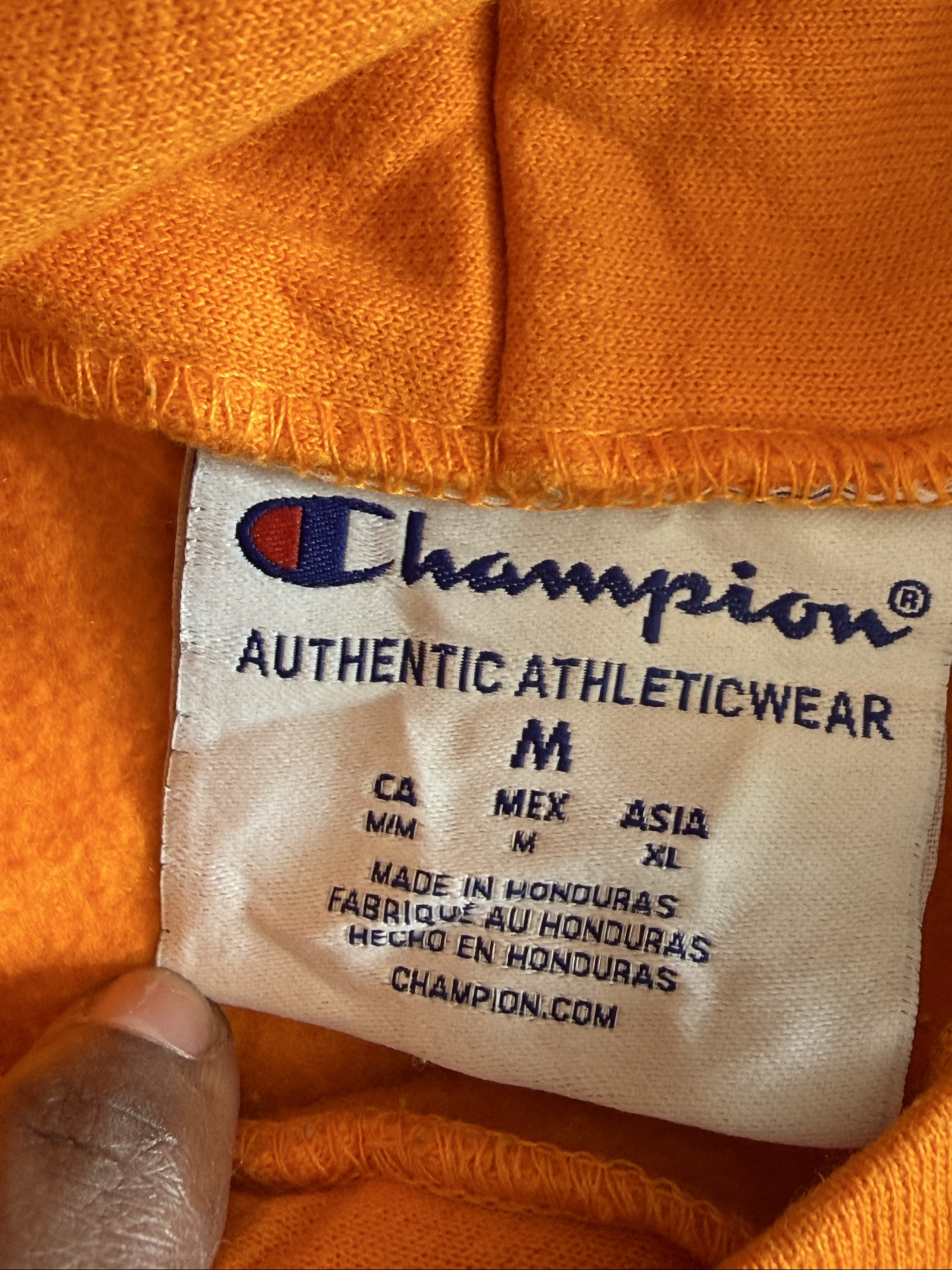 Champion Orange Tennessee Hoodie Medium image 5