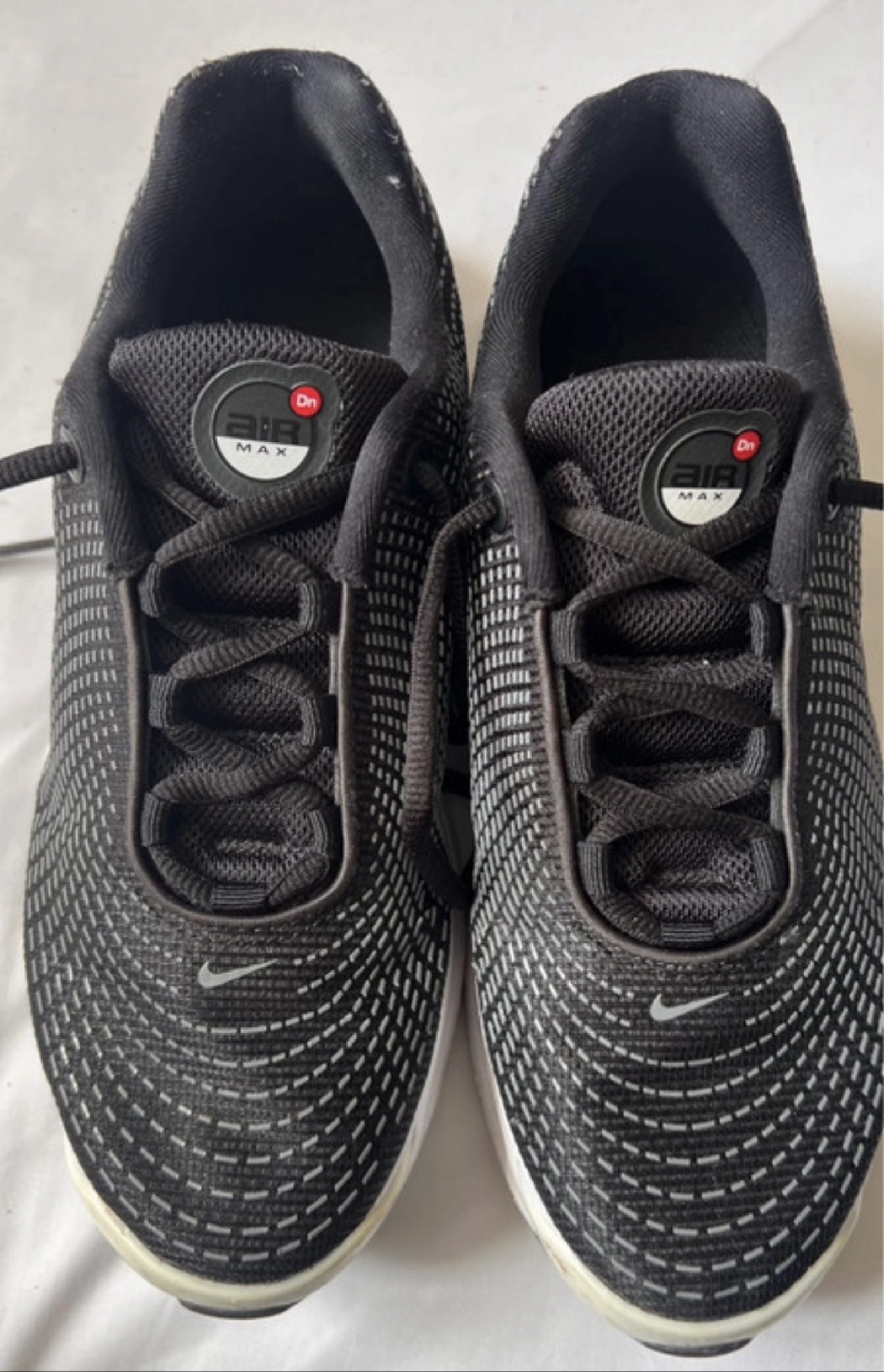 Nike Kids Black & White Air Max UK 6 Running Trainers image 5