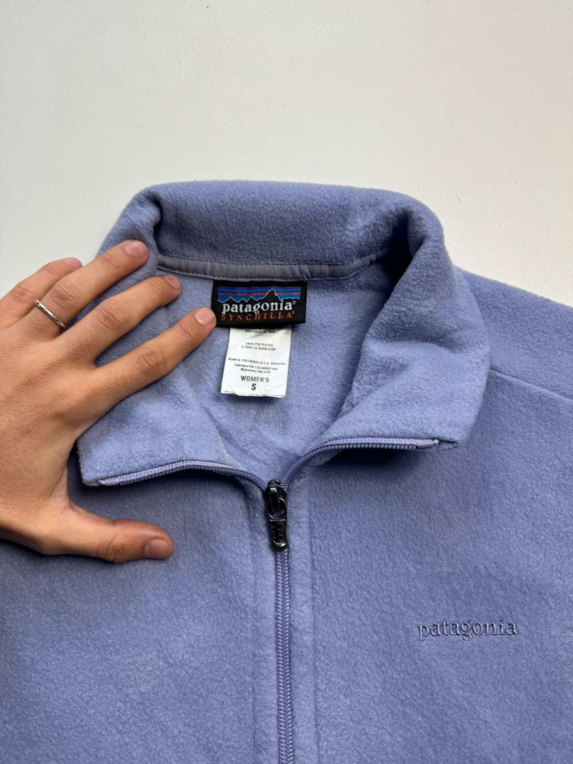 Patagonia Synchilla Violet Polaire Zippée Femme Manches Longues - taille Small image 3