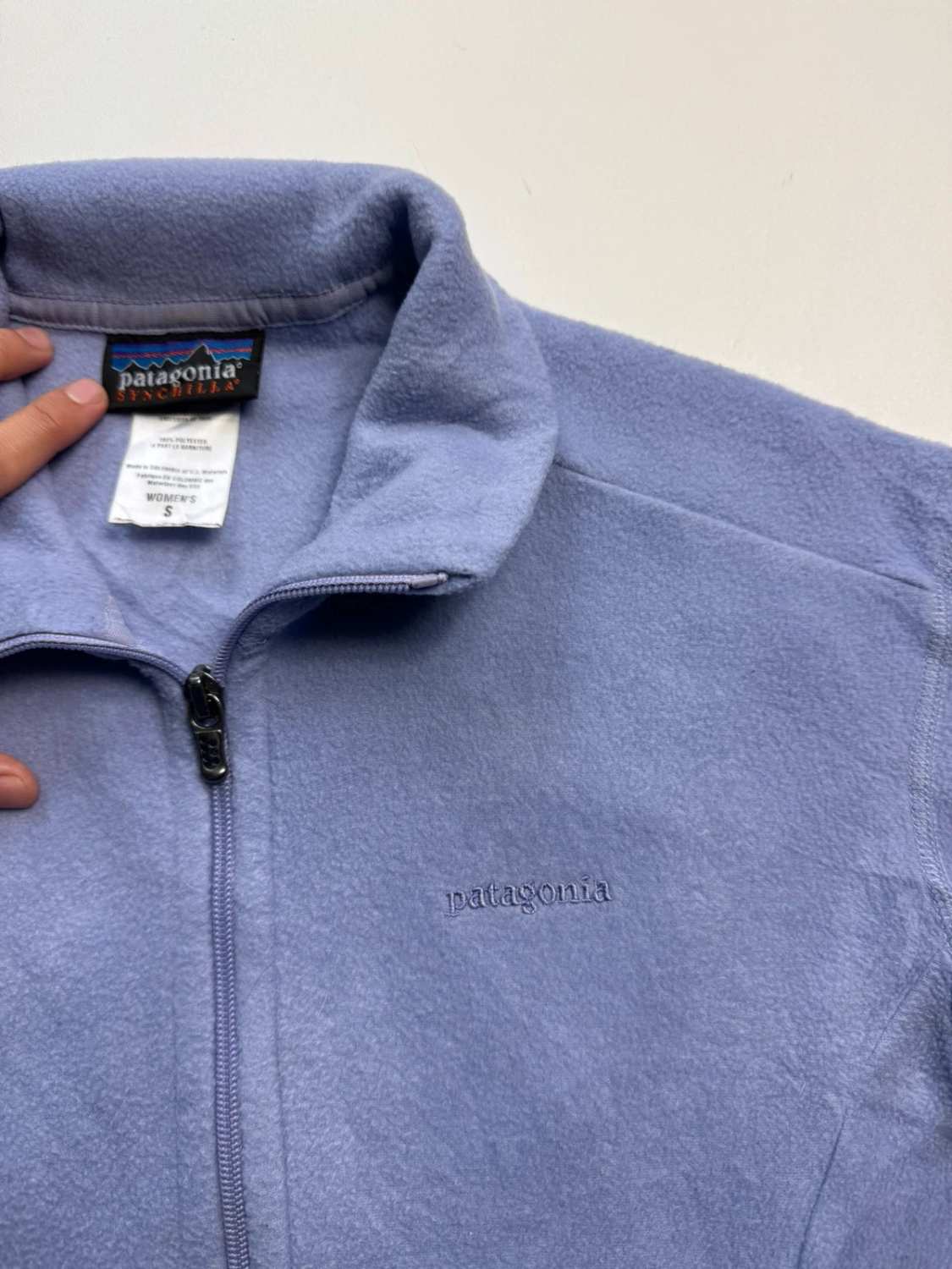 Patagonia Synchilla Violet Polaire Zippée Femme Manches Longues - taille Small image 4