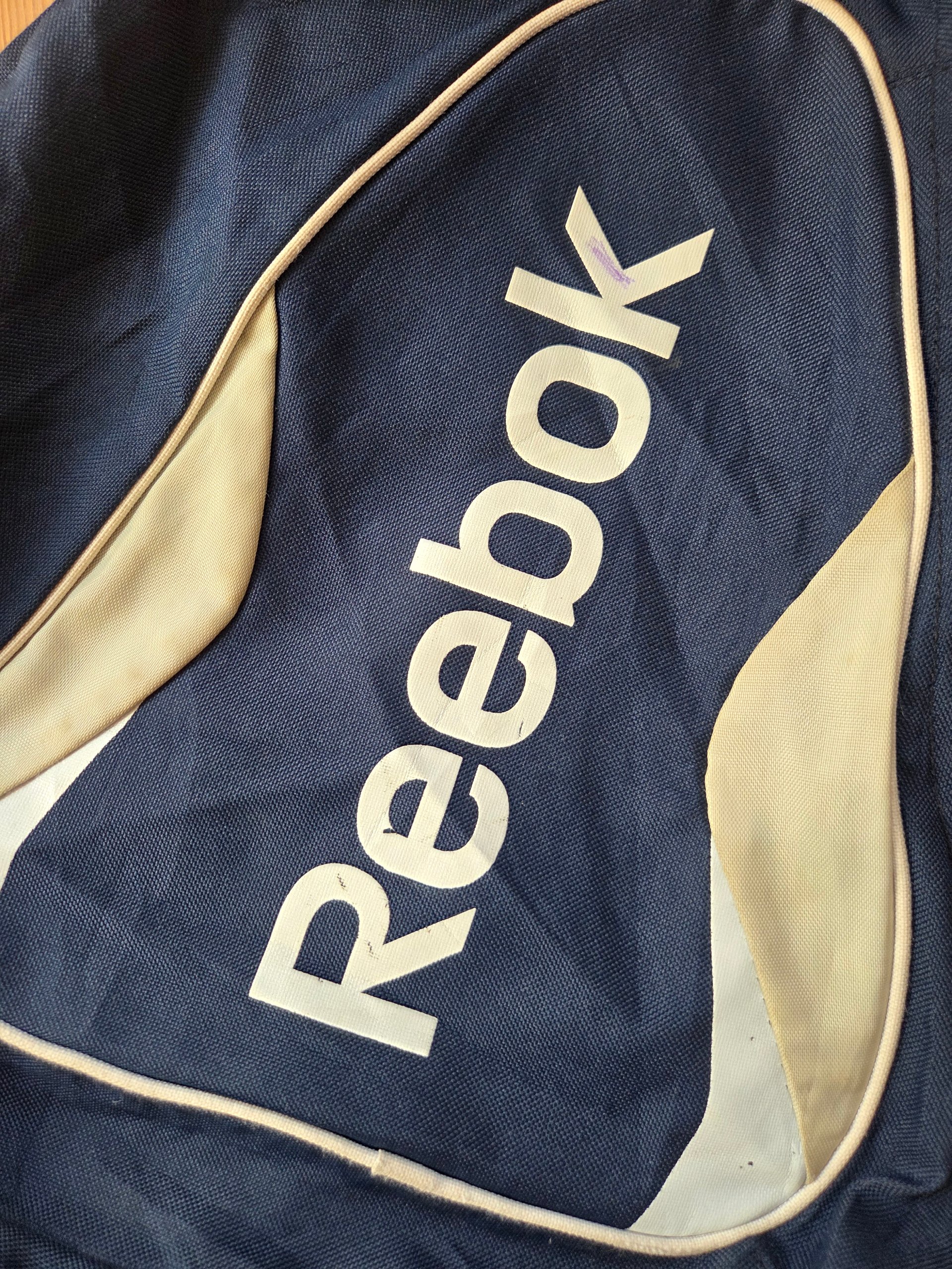 Reebok Y2K 2000s Navy White One Shoulder Sling Backpack Crossbody Bag image 8