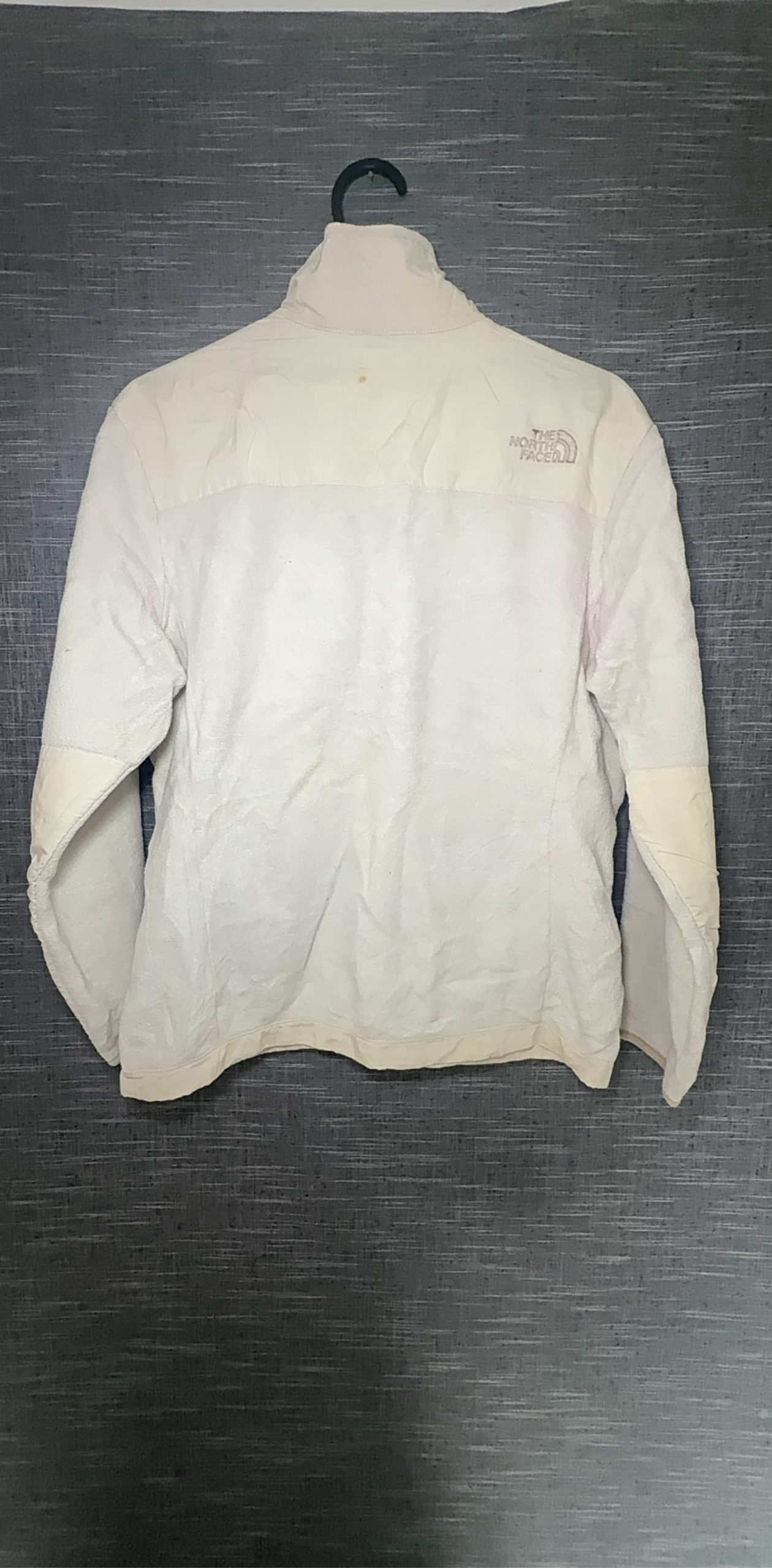 The North Face Girls' White Fleece Jacket Large Stain image 5