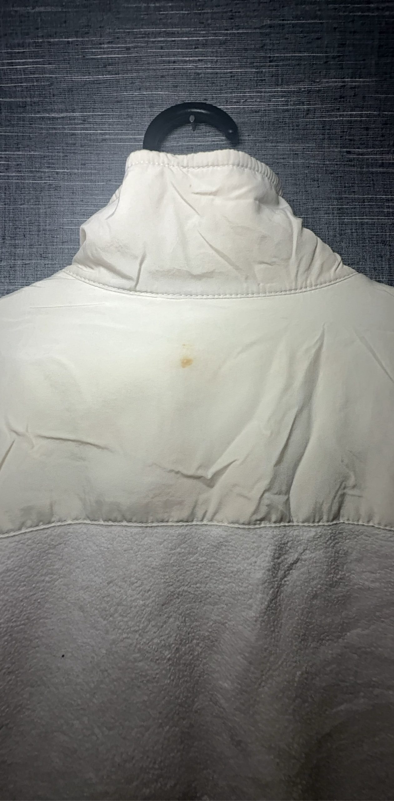 The North Face Girls' White Fleece Jacket Large Stain image 7