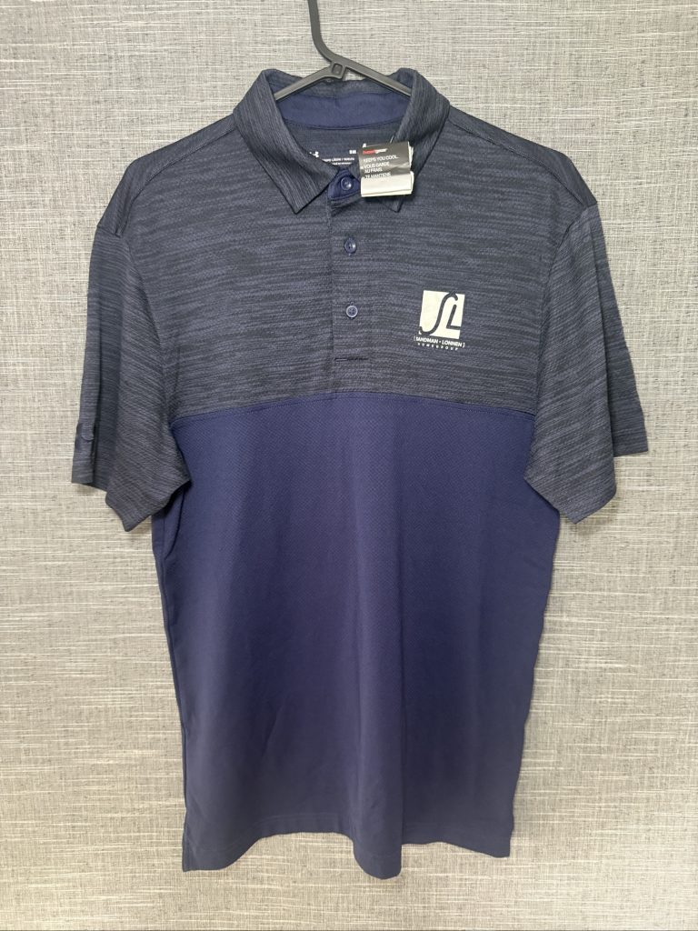 Under Armour Men's Navy & Grey HeatGear Polo Small Loose Fit