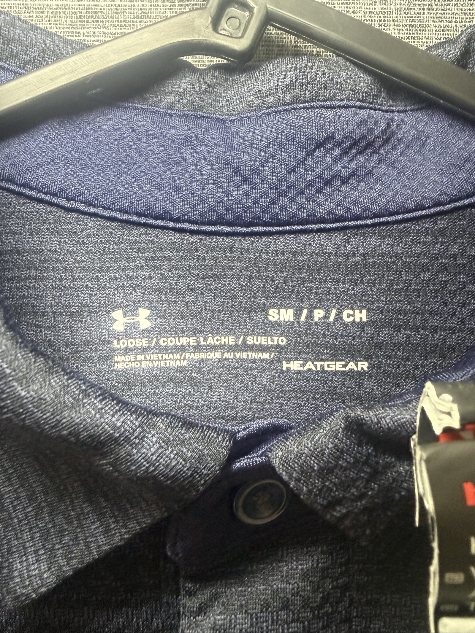 Under Armour Men's Navy & Grey HeatGear Polo Small Loose Fit image 5