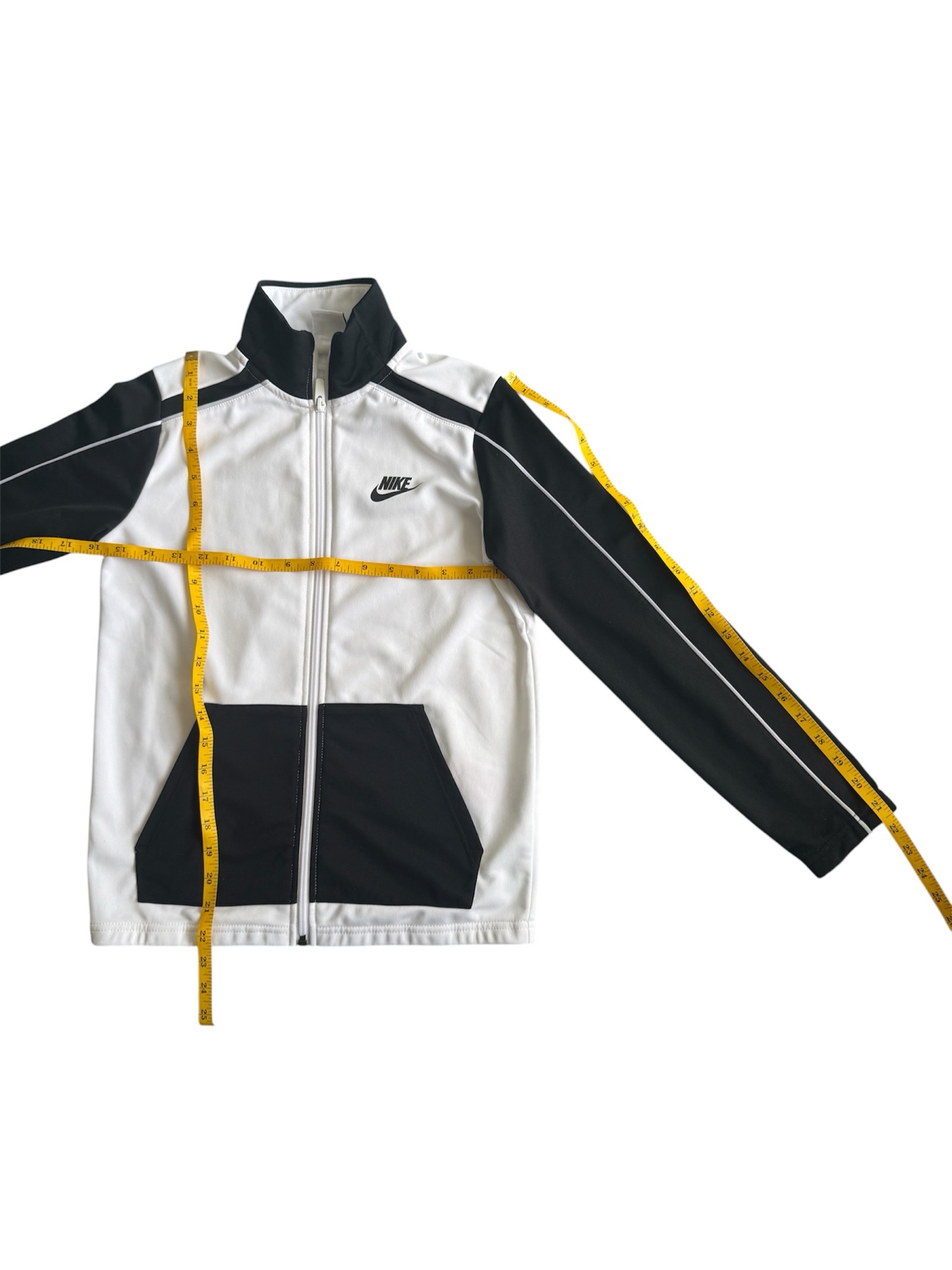 Nike Kids' Black & White Track Jacket Medium 137-147 cm Polyester image 7