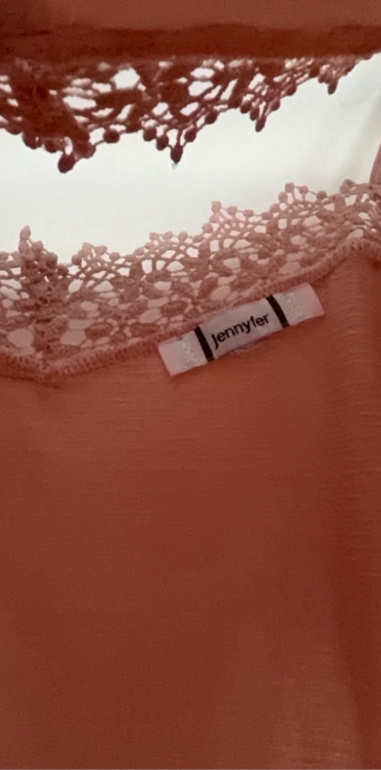 Romantic country Pink Lace Trim Cold Shoulder Tie Front Top Medium image 3