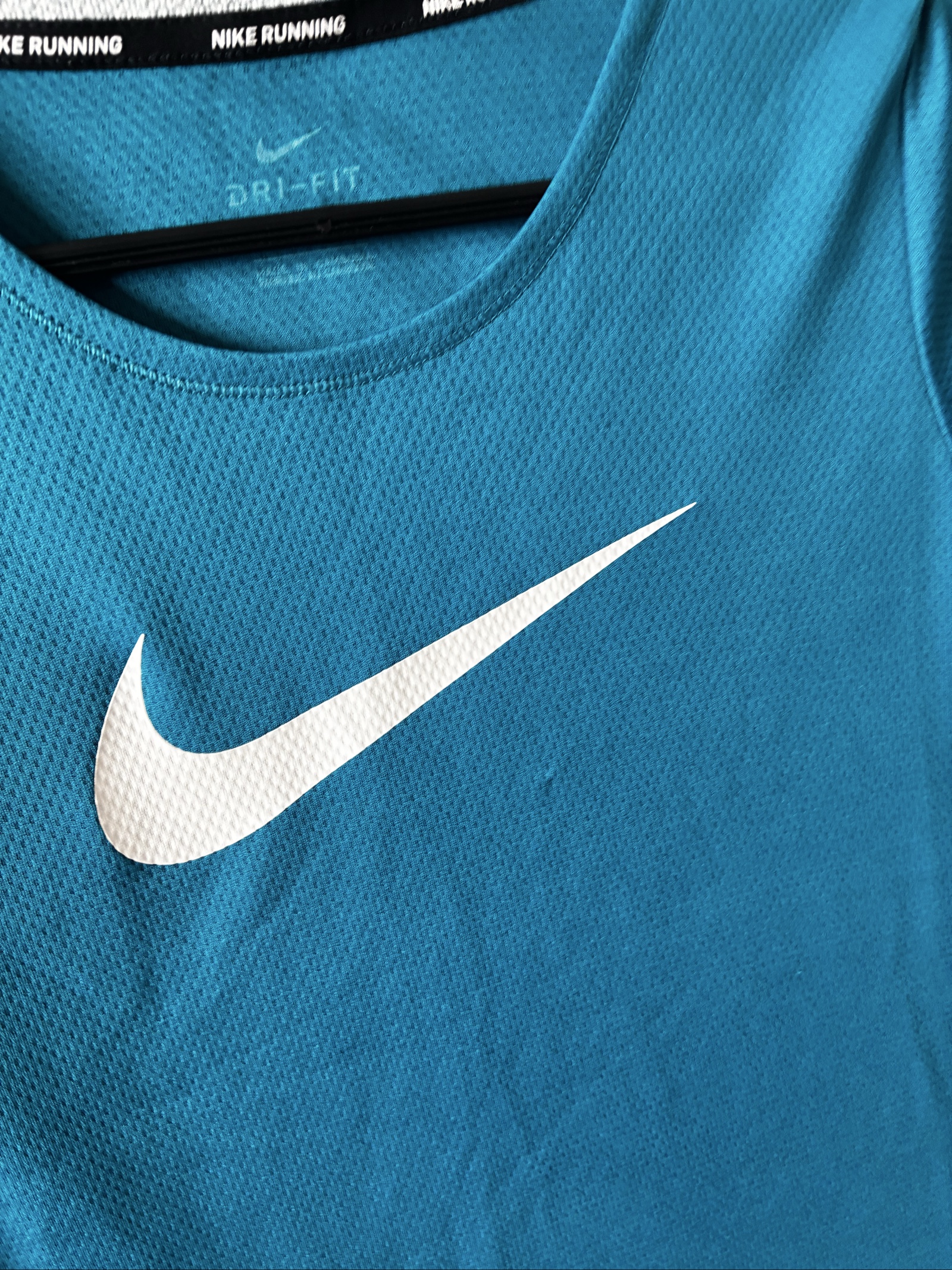 Nike Women's Teal Dri-FIT Running T-Shirt Small image 2