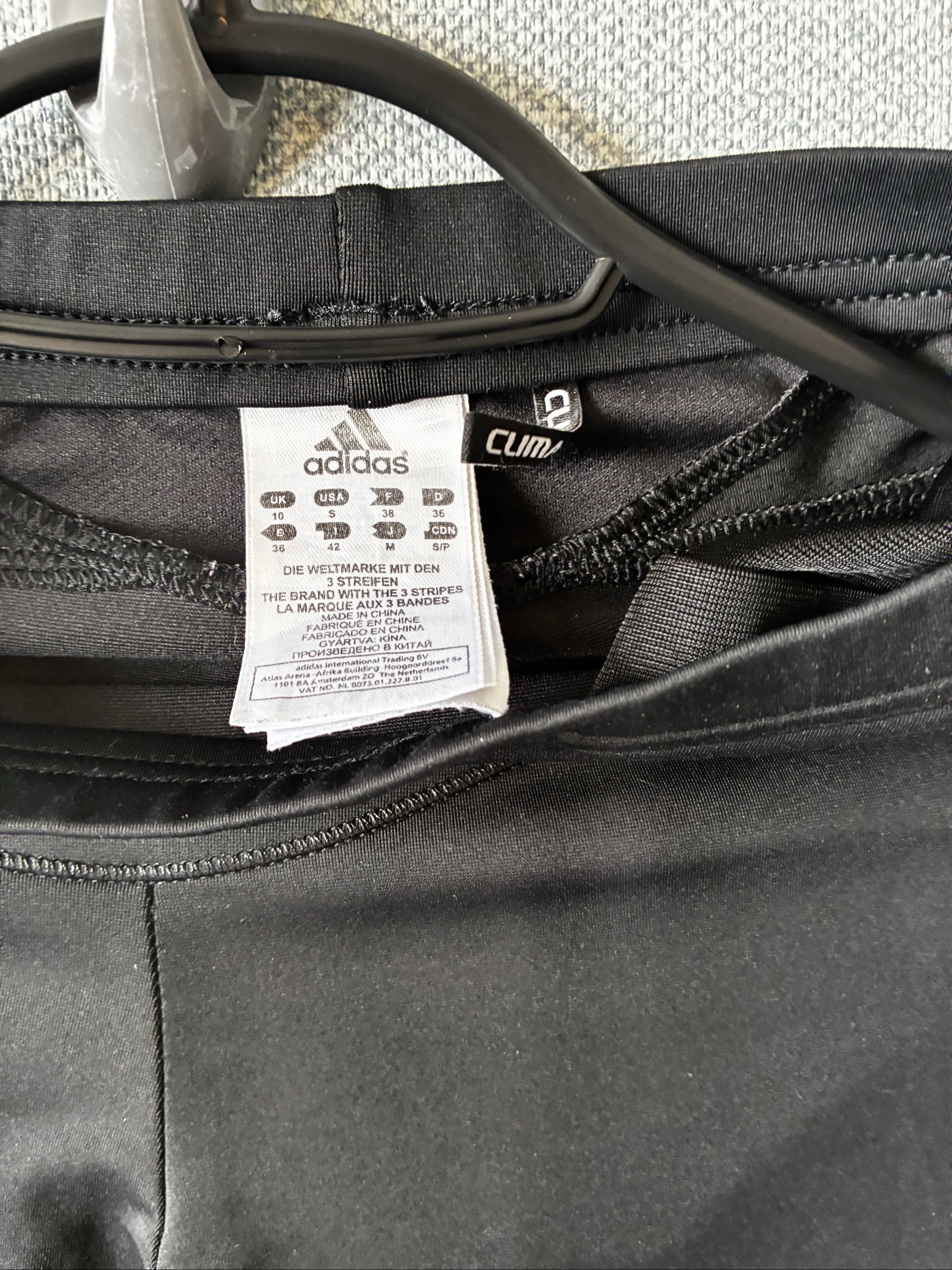 Adidas Black & White Women's Cropped Leggings Small image 2