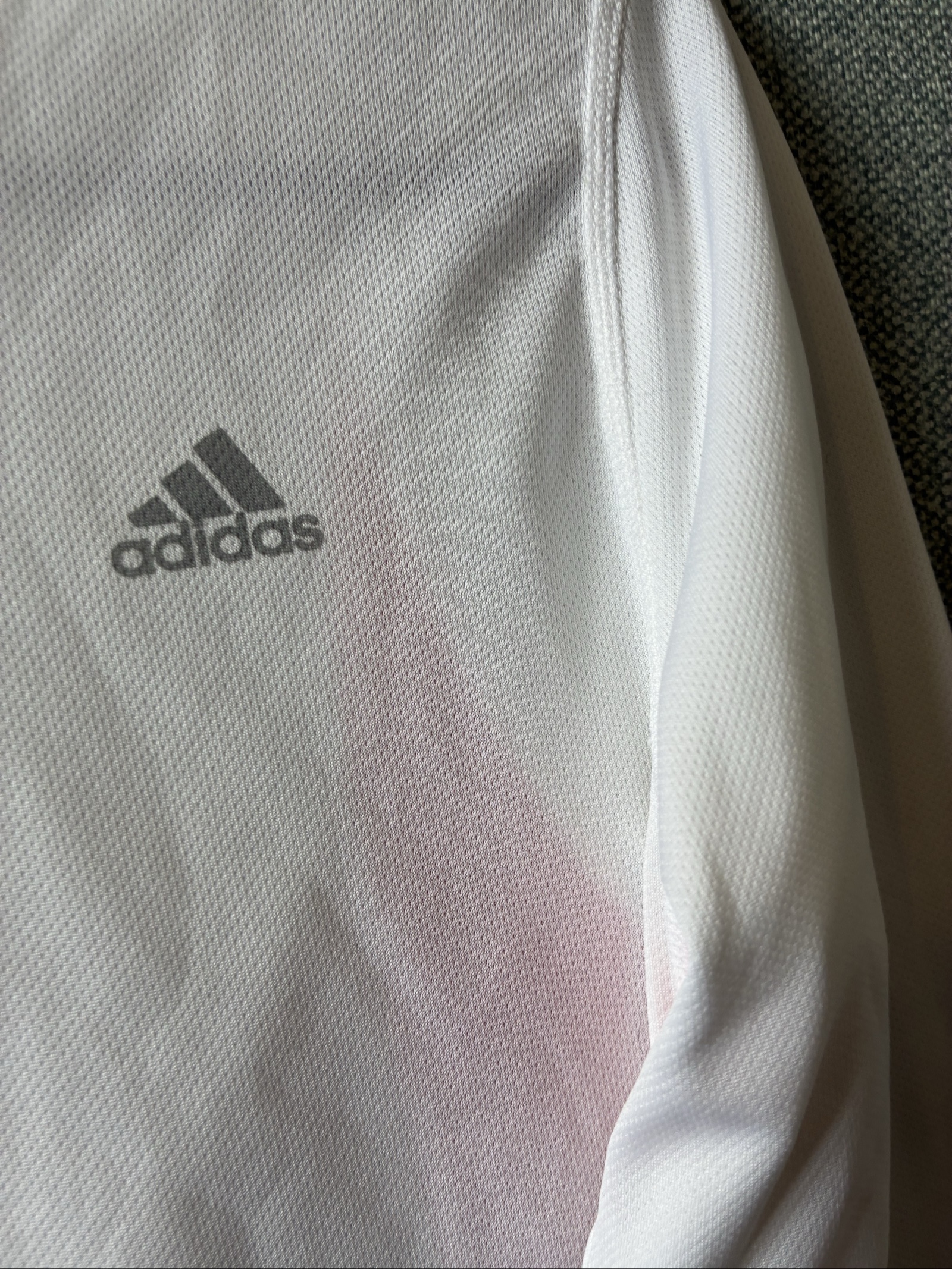 Adidas White & Red Climacool V-Neck Sweater Small image 2