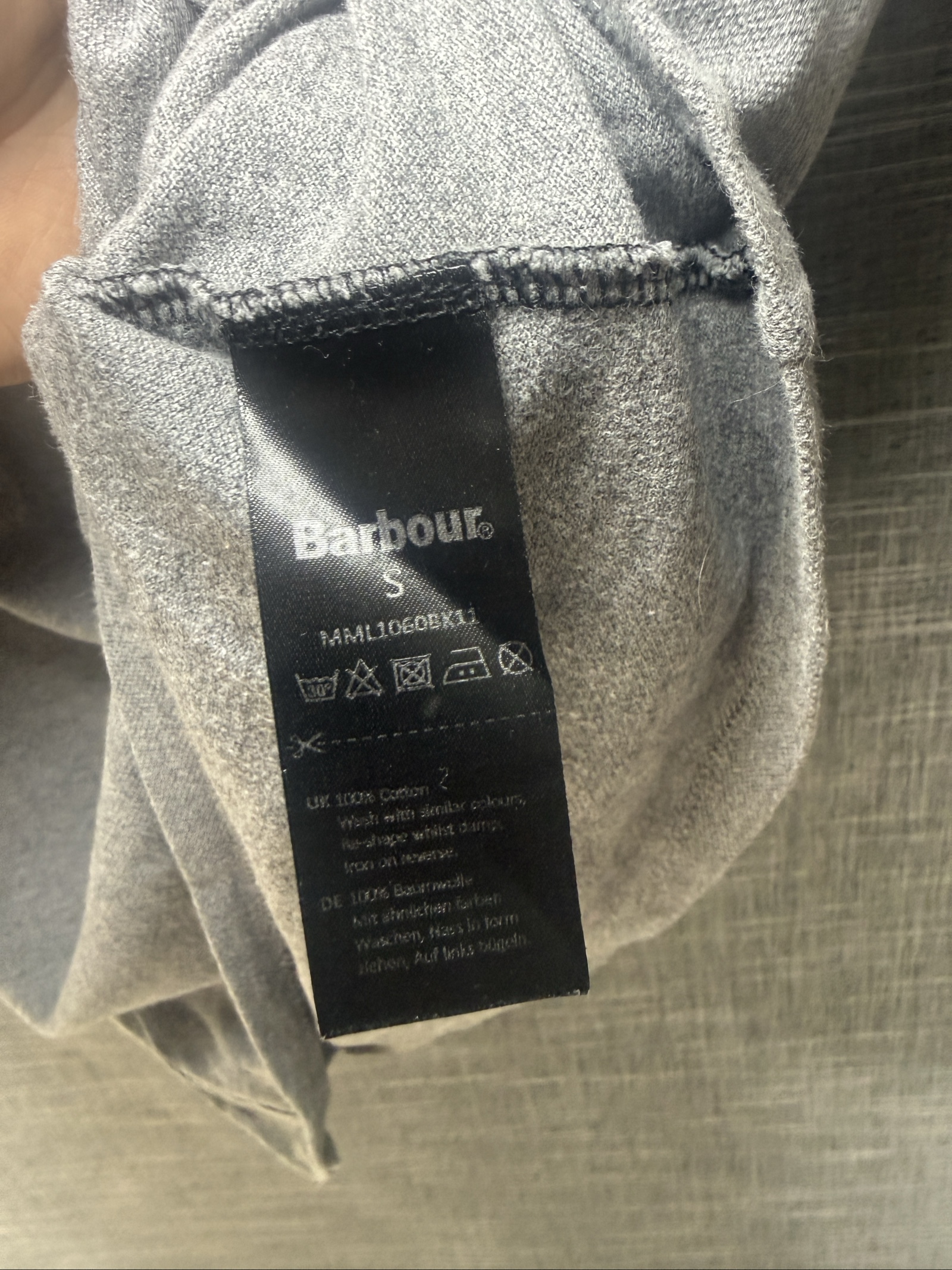 Barbour Men's Black, White & Grey International Polo Shirt Small image 4