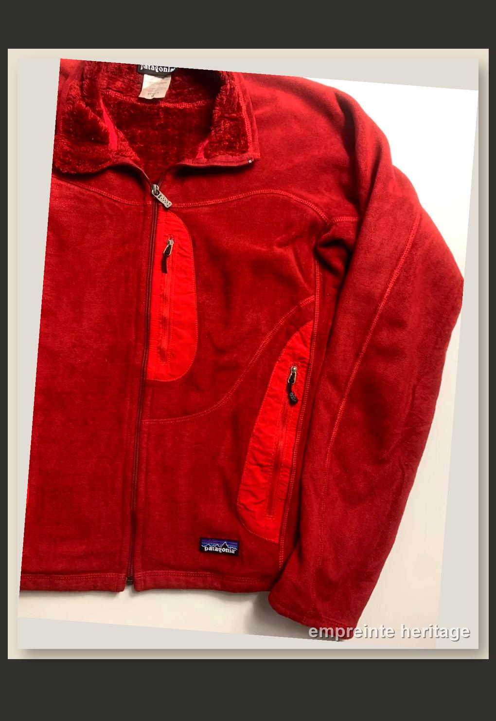 Patagonia Rouge Polartec Fleece Zippée Femme - taille Medium image 2