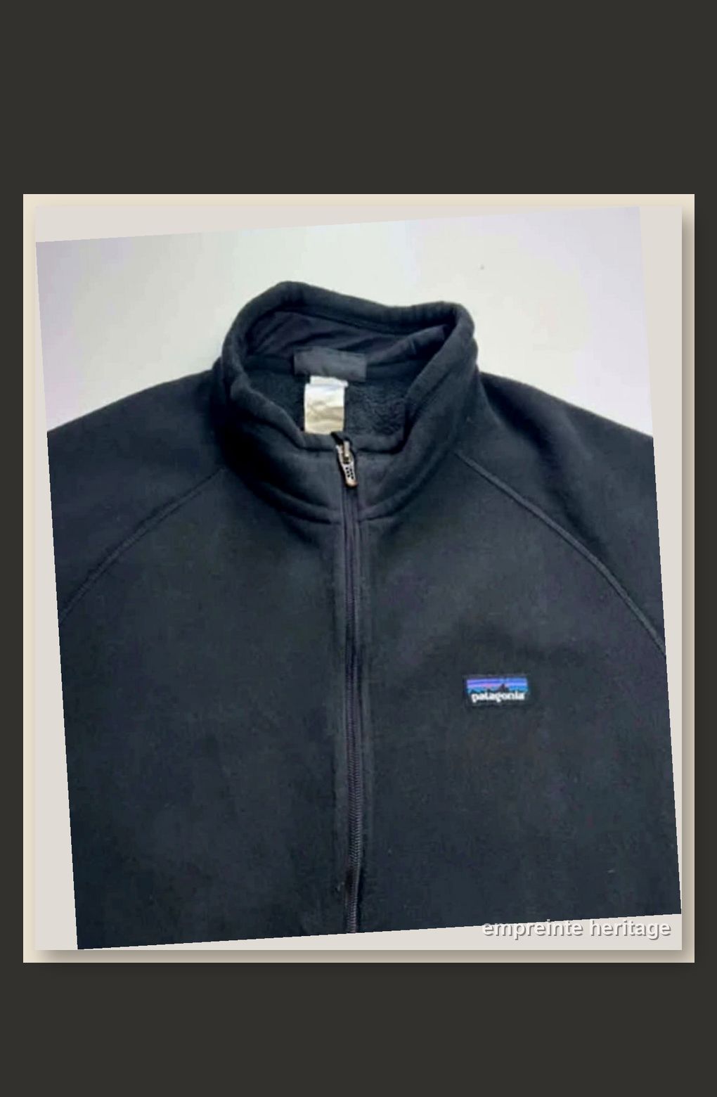 Patagonia Veste Polaire Noire Full-Zip Manches Longues - taille Large image 7