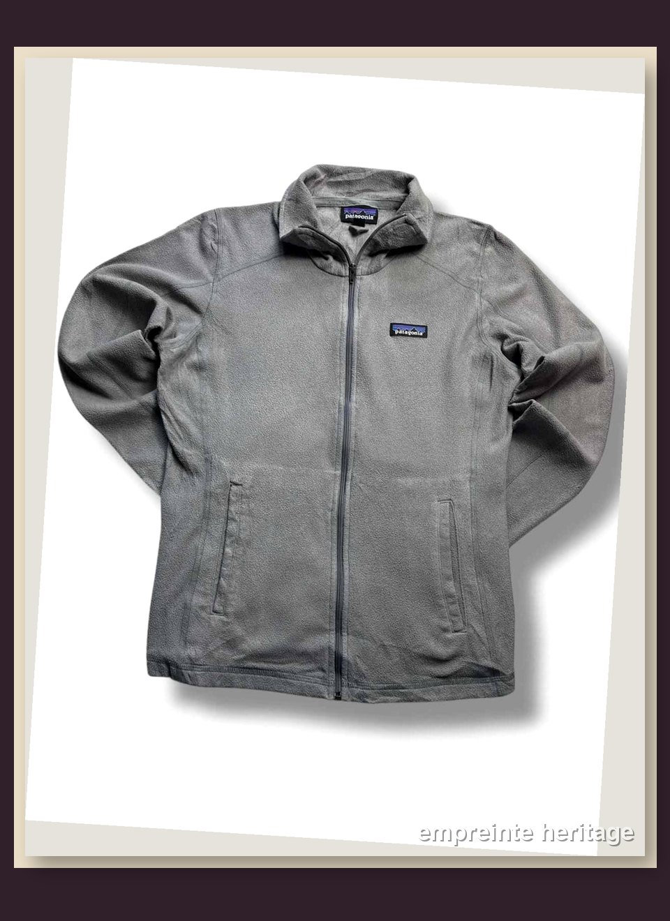 Patagonia Gris Veste Polaire Zippée Medium - taille Medium