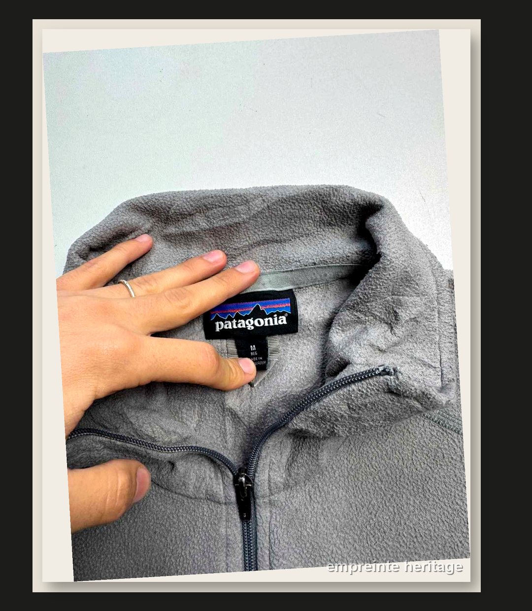 Patagonia Gris Veste Polaire Zippée Medium - taille Medium image 3
