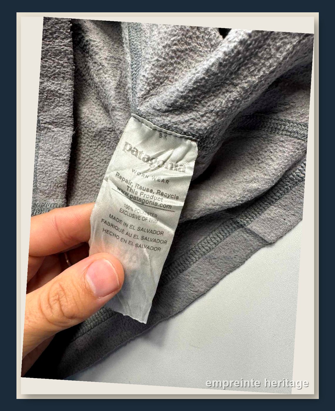 Patagonia Gris Veste Polaire Zippée Medium - taille Medium image 5