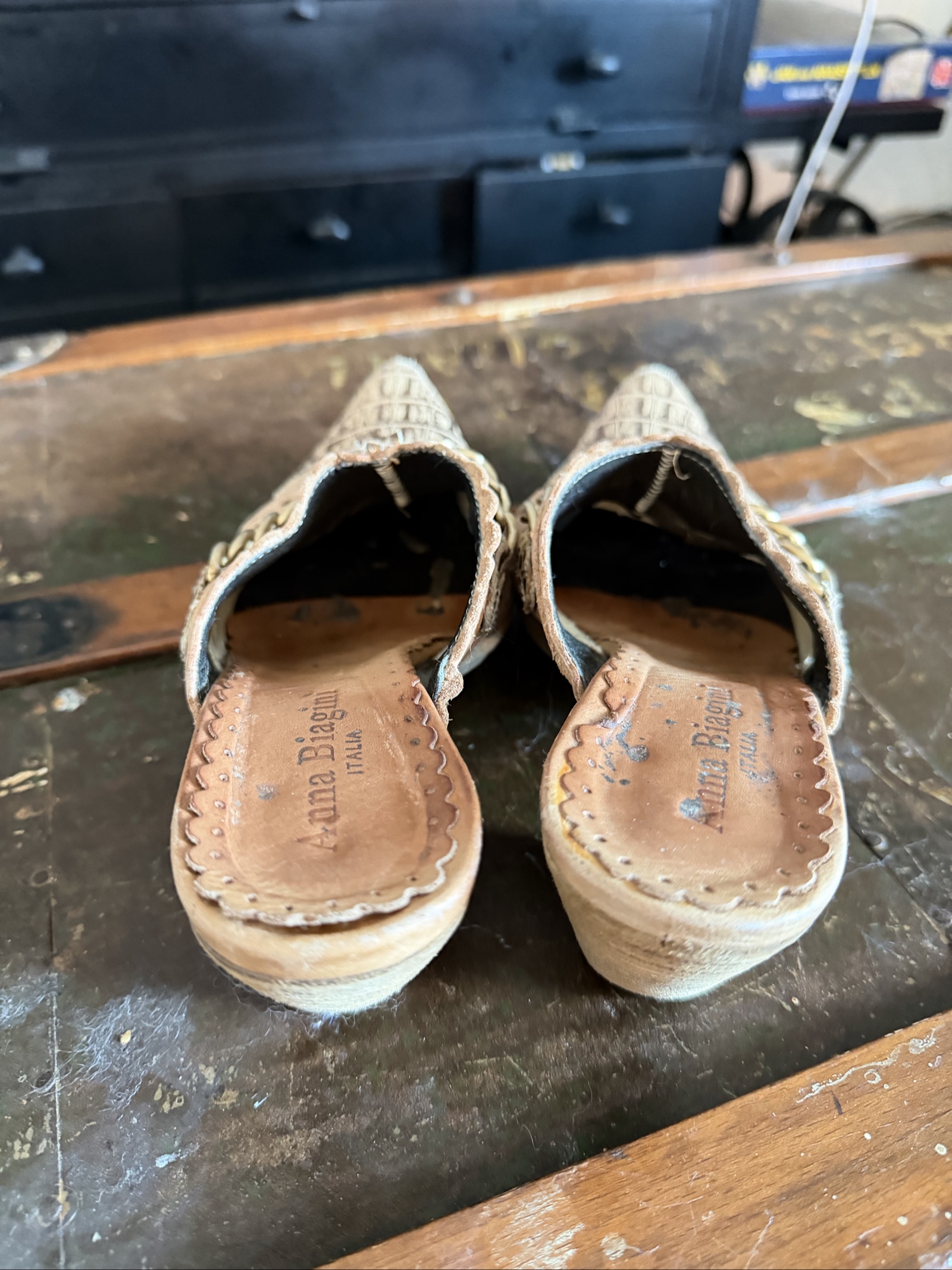 Unique country leather cowboy Mules Anna Biaggi image 3