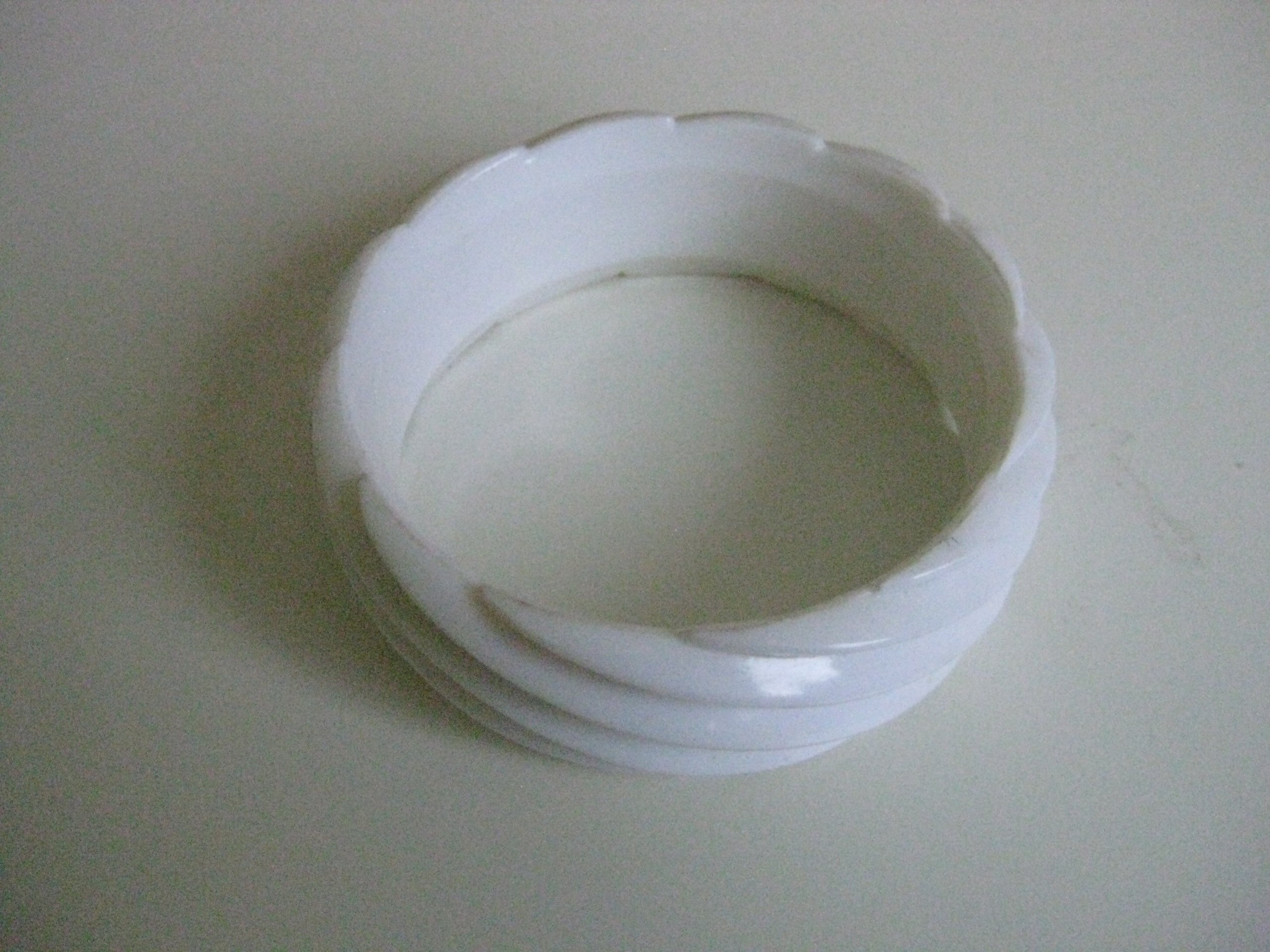 White Swirl Bangle Bracelet image 3