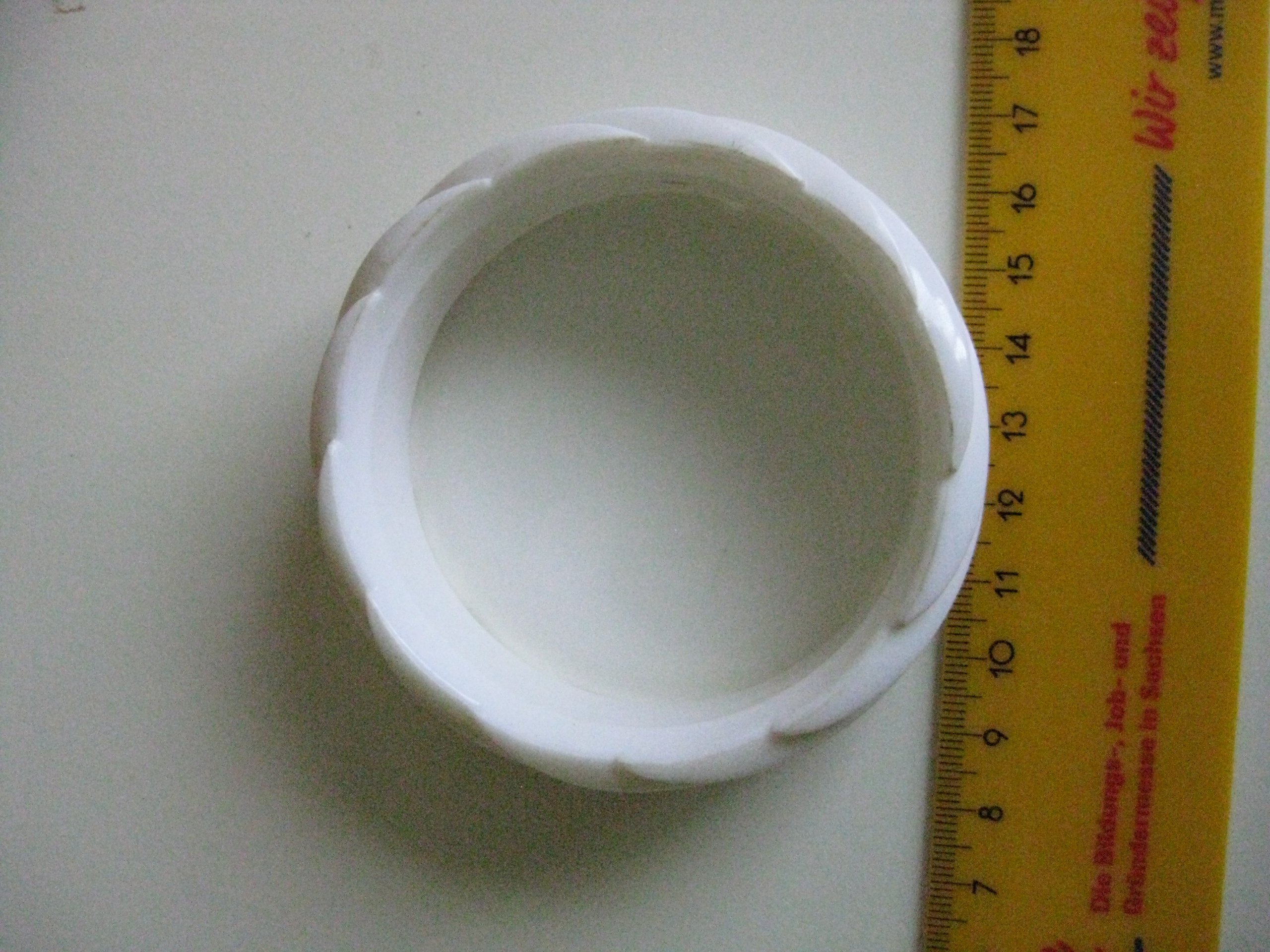 White Swirl Bangle Bracelet image 7