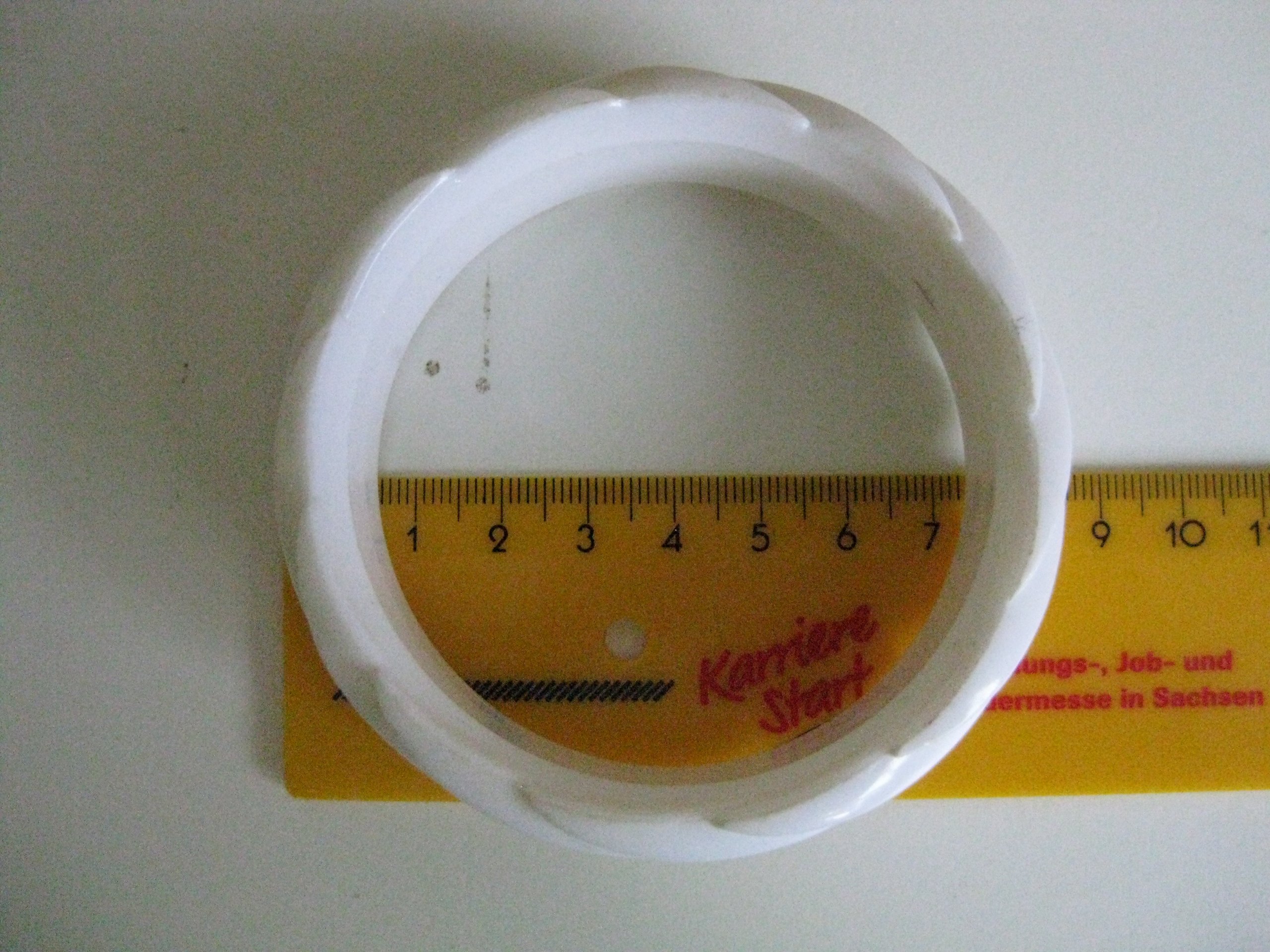 White Swirl Bangle Bracelet image 8