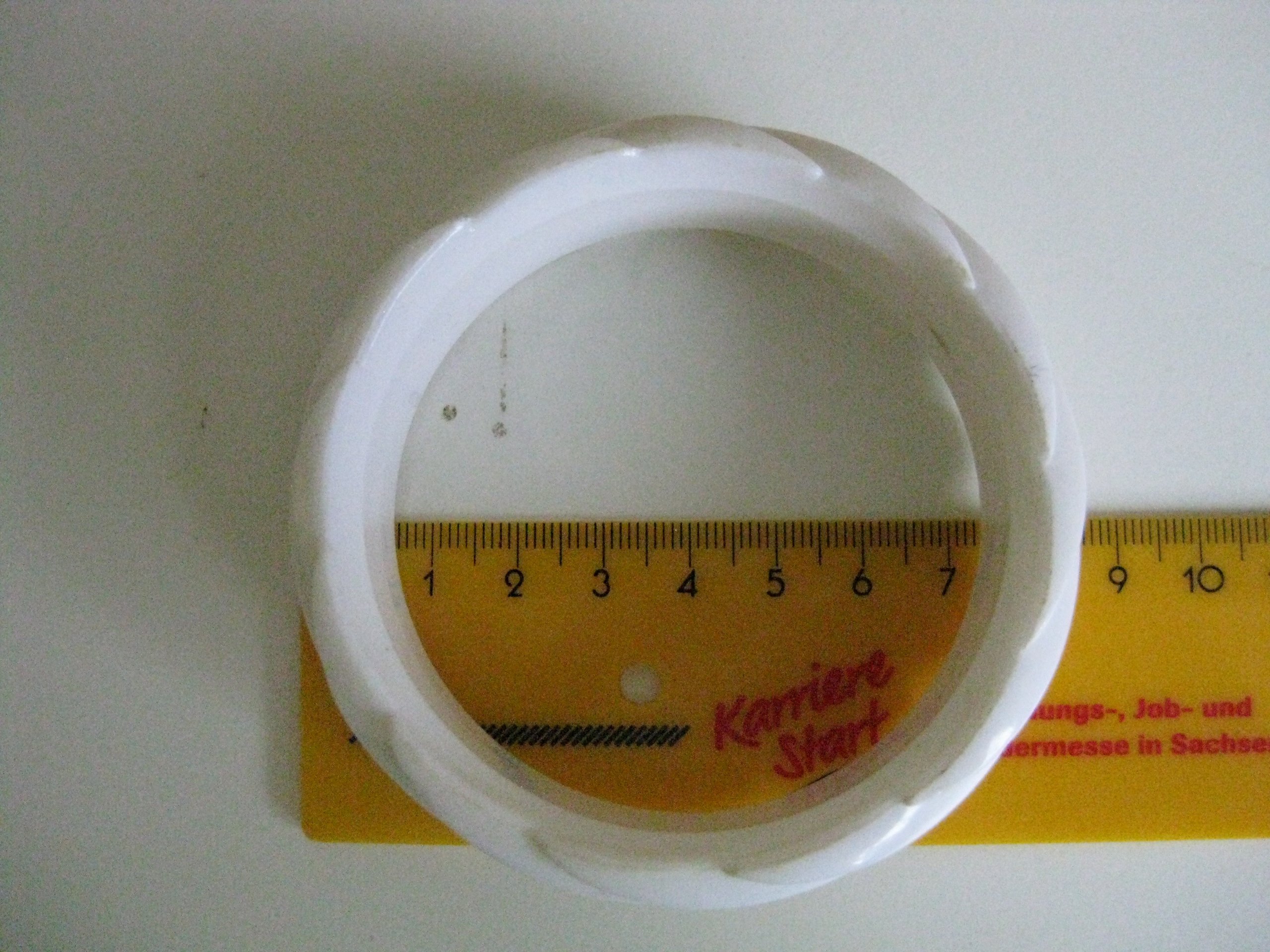 White Swirl Bangle Bracelet image 10