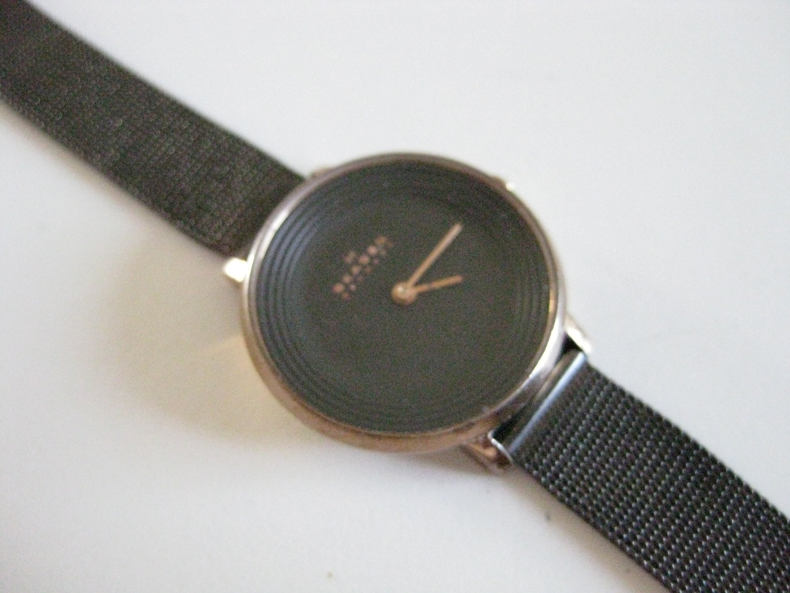 Skagen Black Mesh Strap Quartz Watch Unisex