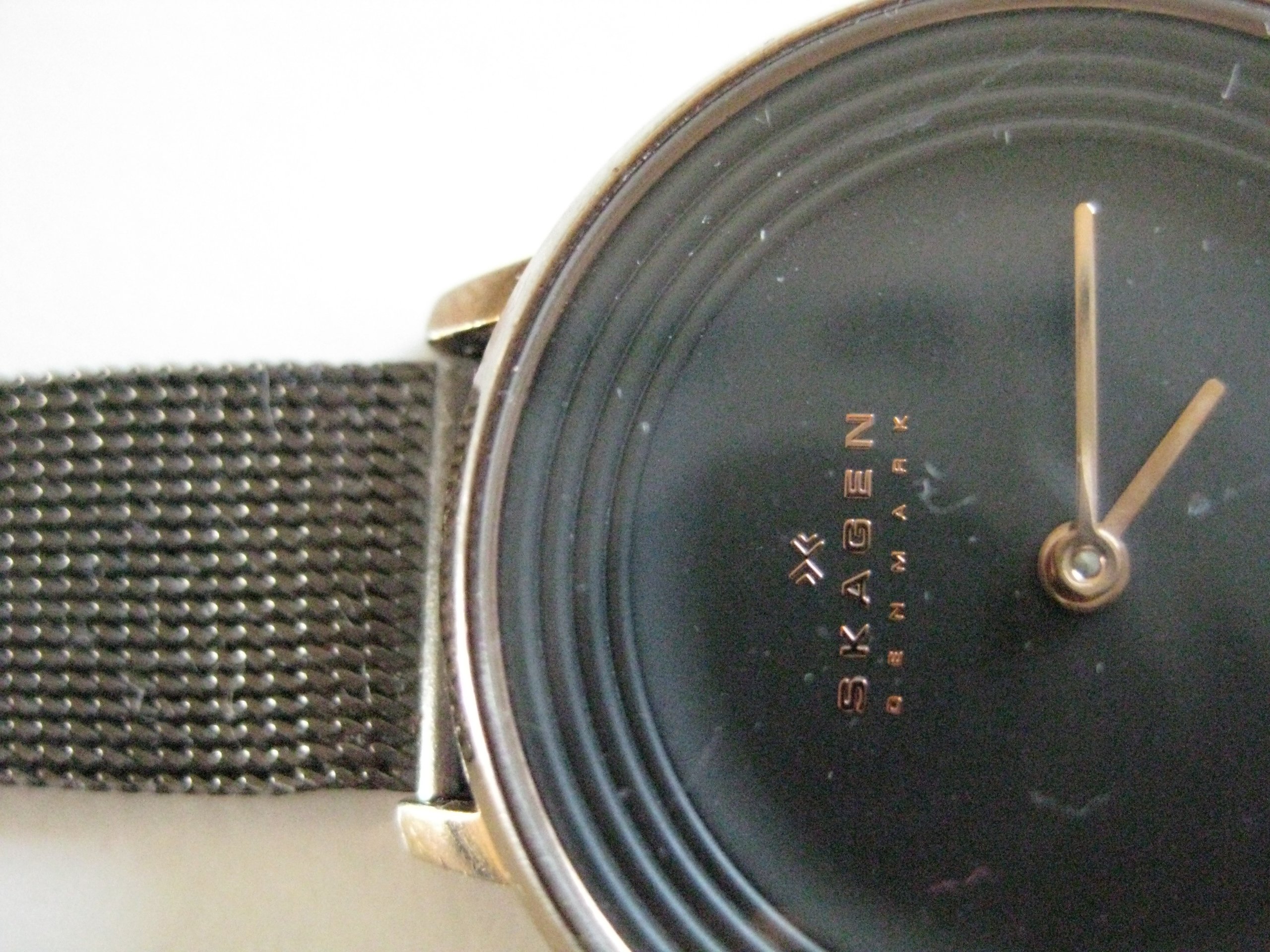 Skagen Black Mesh Strap Quartz Watch Unisex image 3