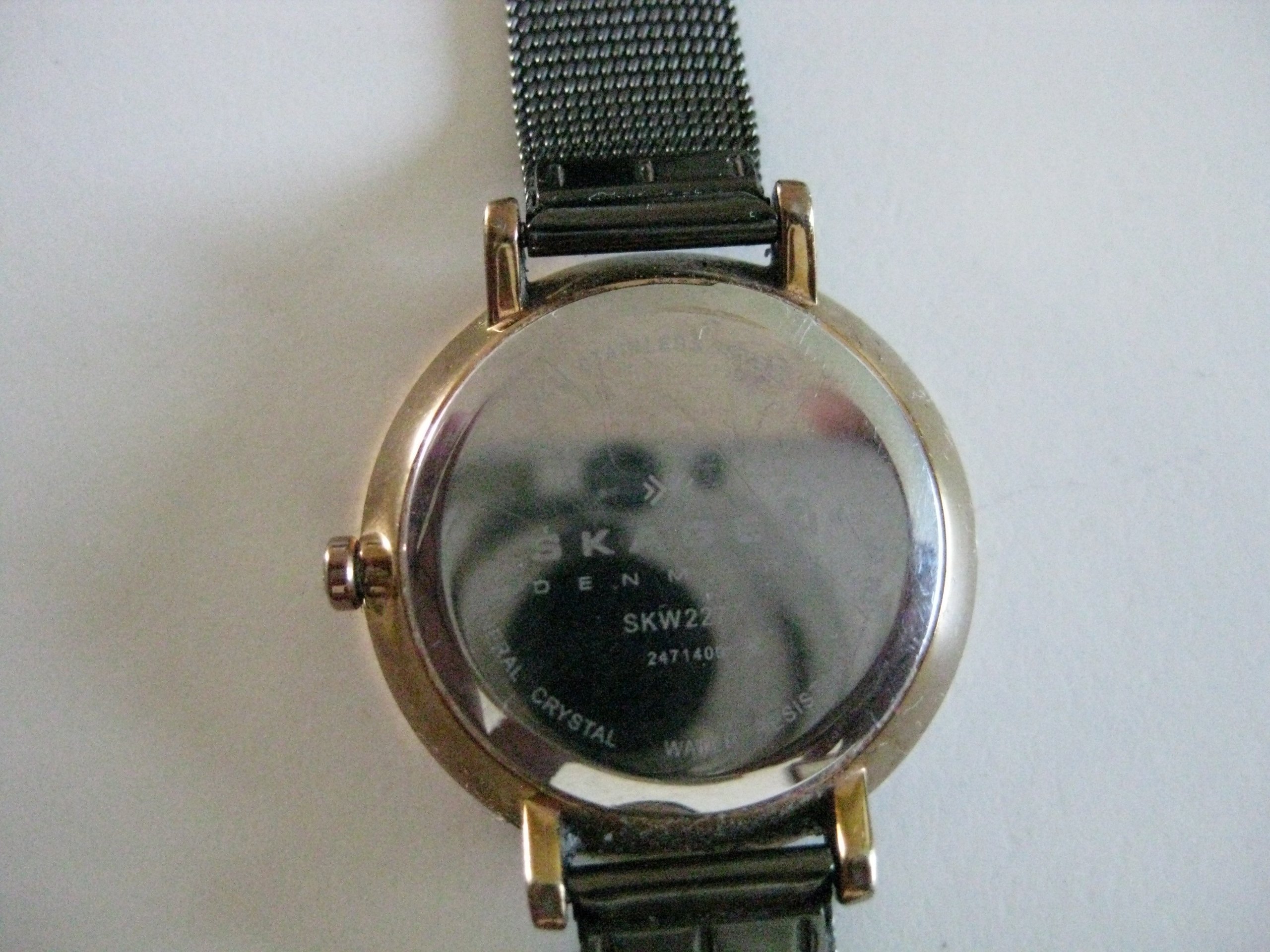 Skagen Black Mesh Strap Quartz Watch Unisex image 8