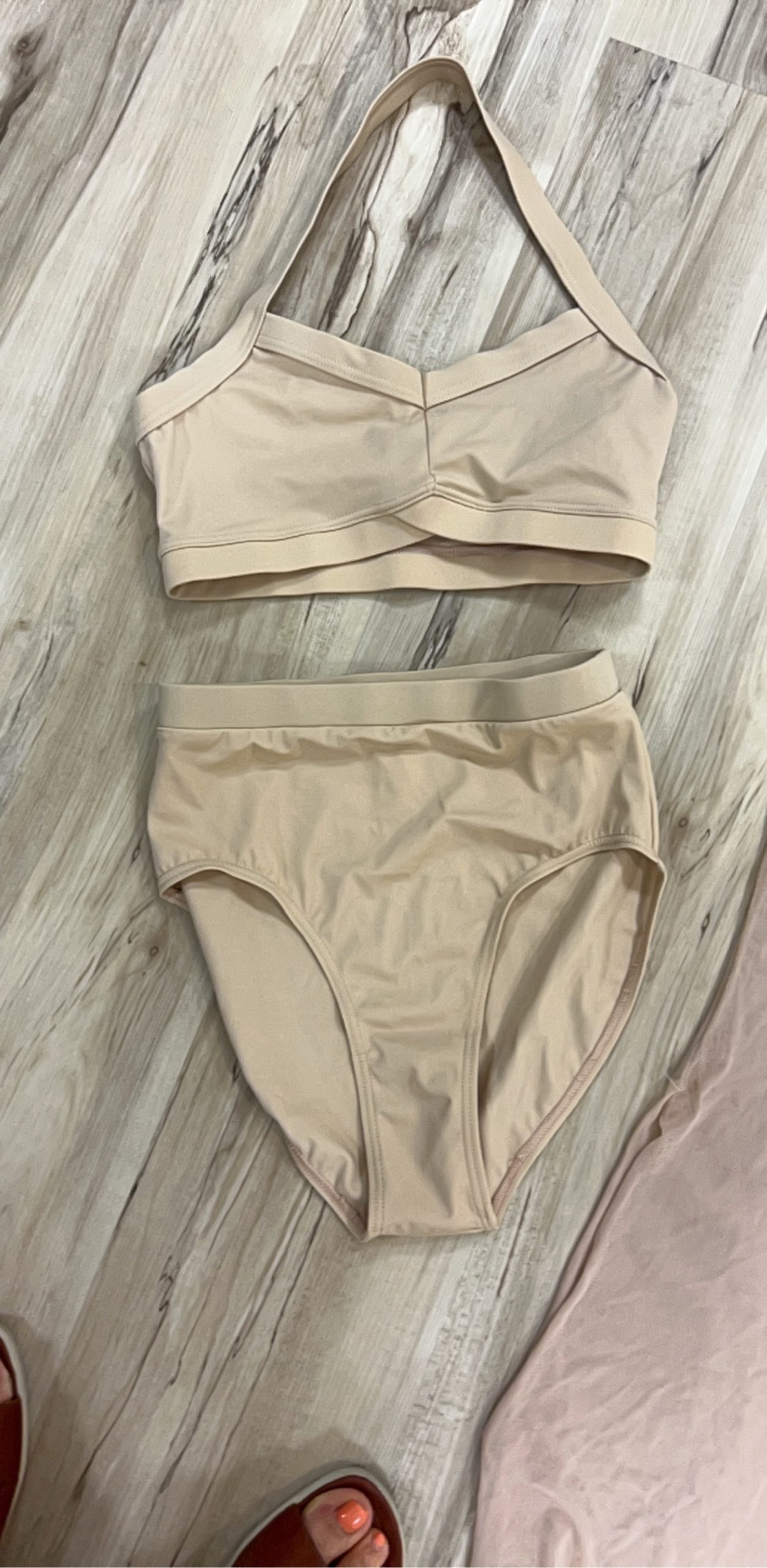 Balera Nude Women's Lingerie dance Set Small Nylon Spandex image 3