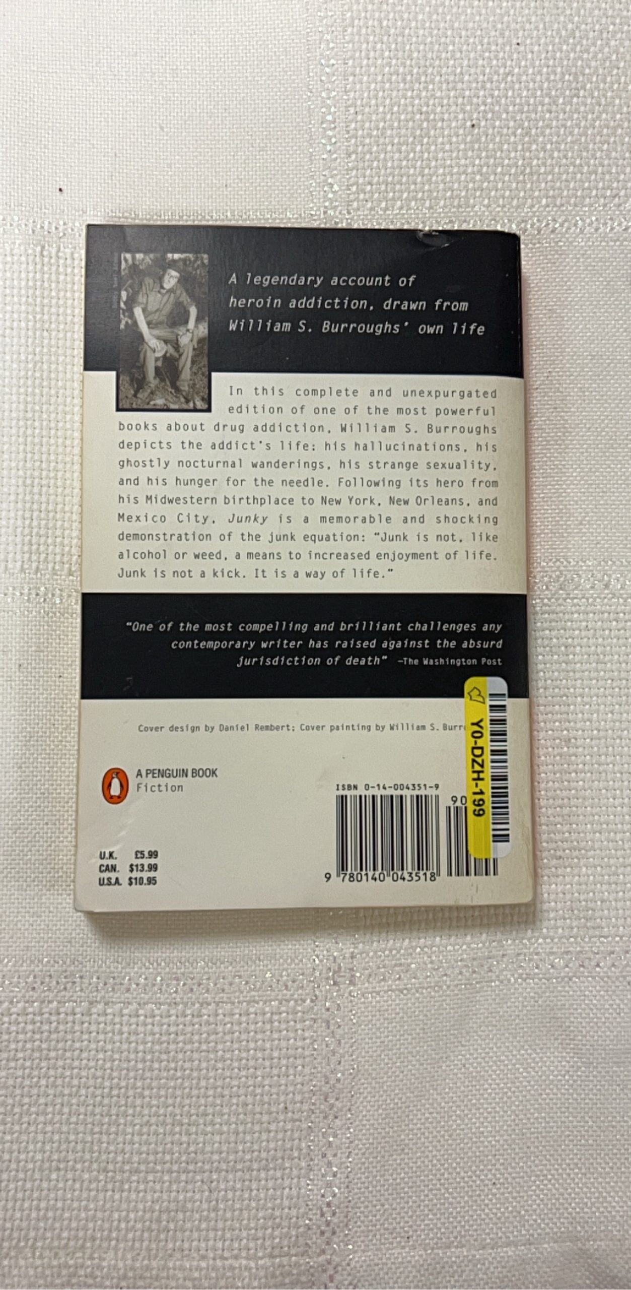 William S. Burroughs Junky Fiction Paperback image 2