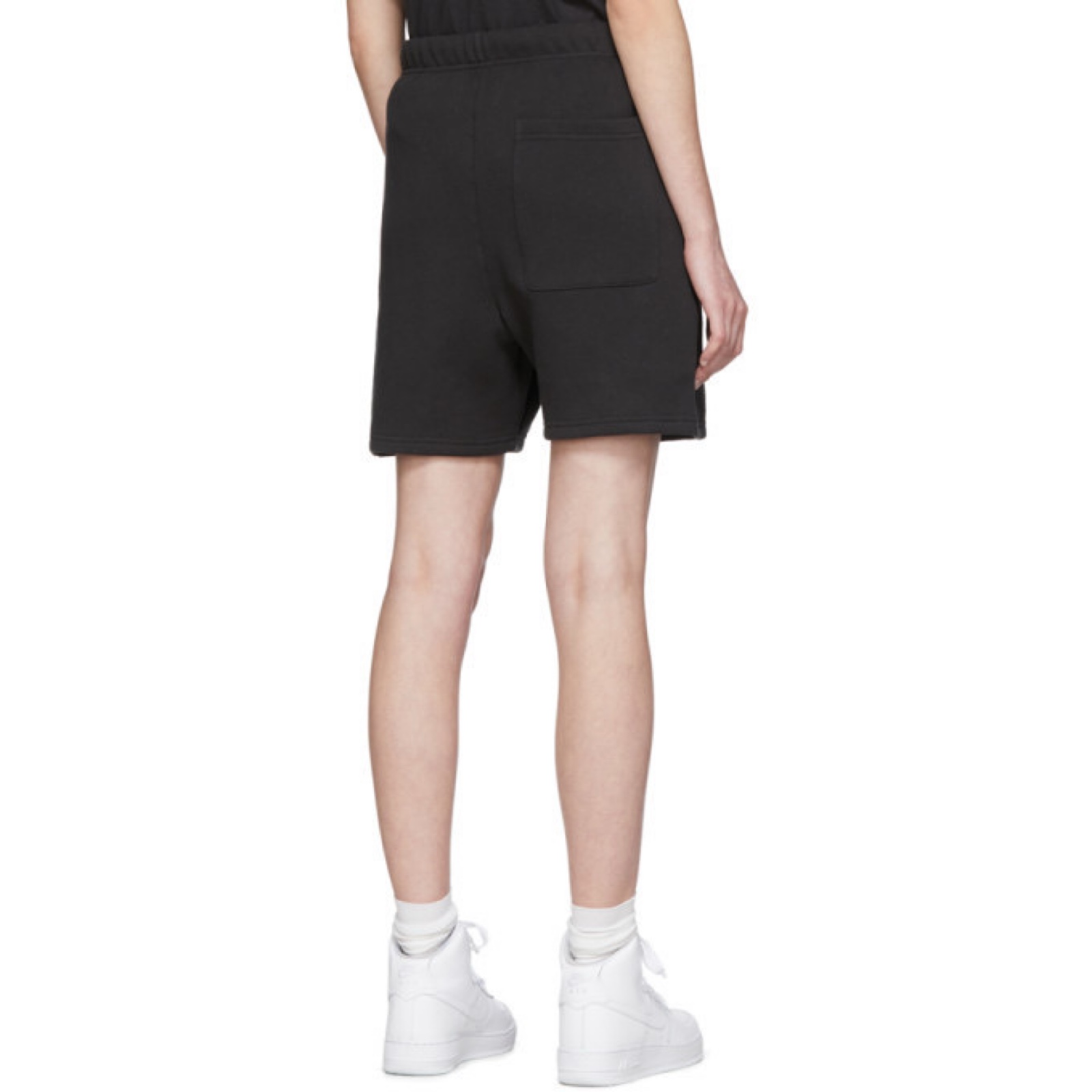 Fear of God Essential Black Logo Sweat Shorts XS image 2