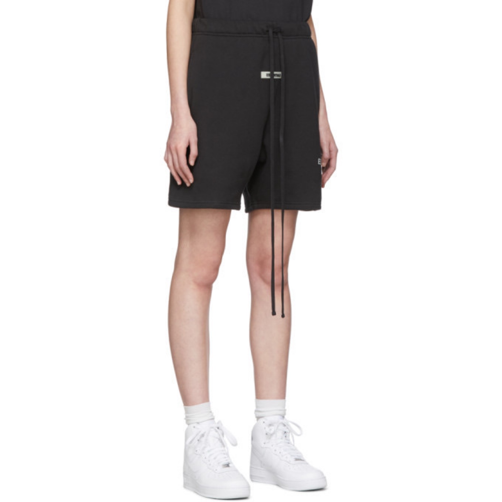 Fear of God Essential Black Logo Sweat Shorts XS image 3