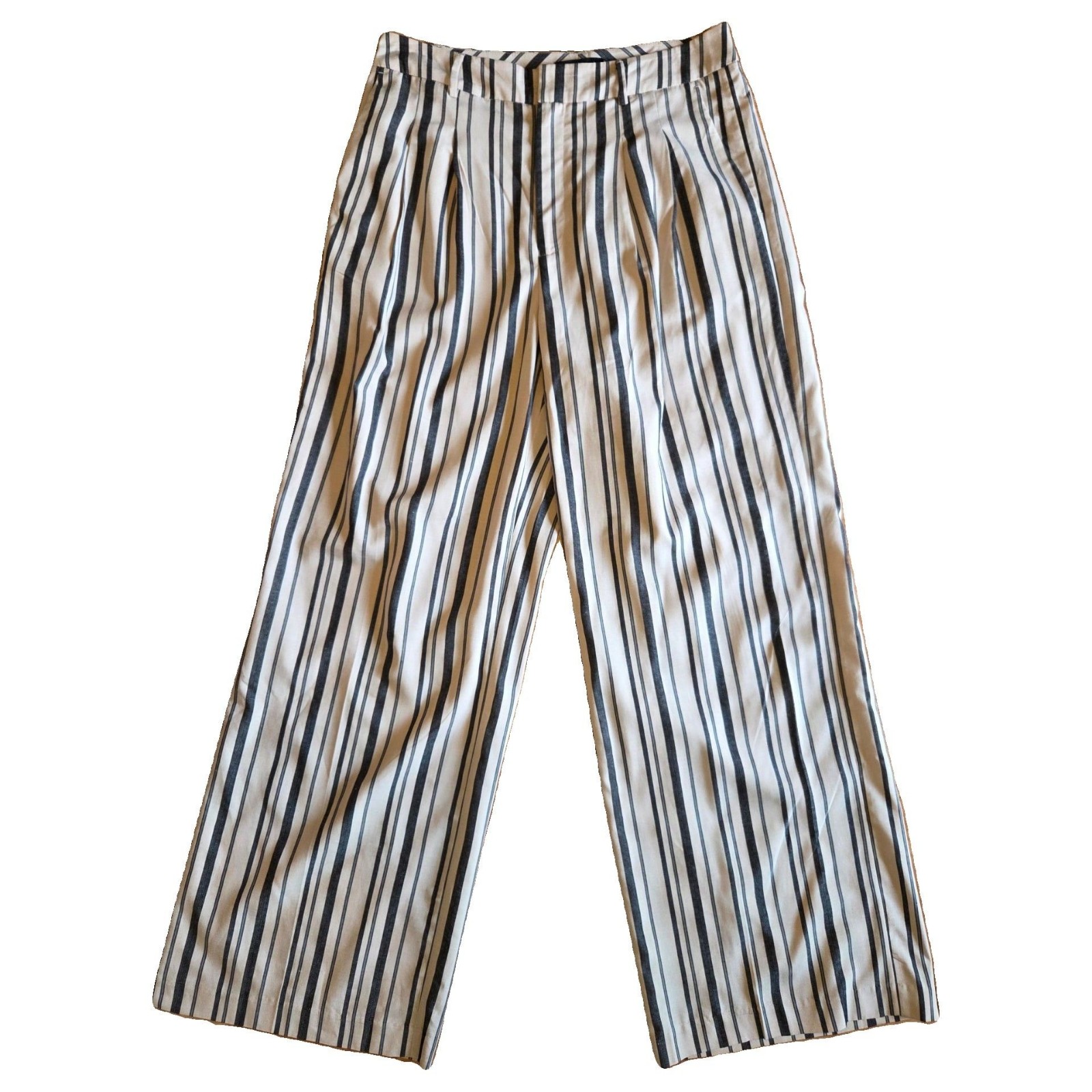 Oxford Women's Navy & Beige Sonia Striped Pants Size 10 - BNWT image 3