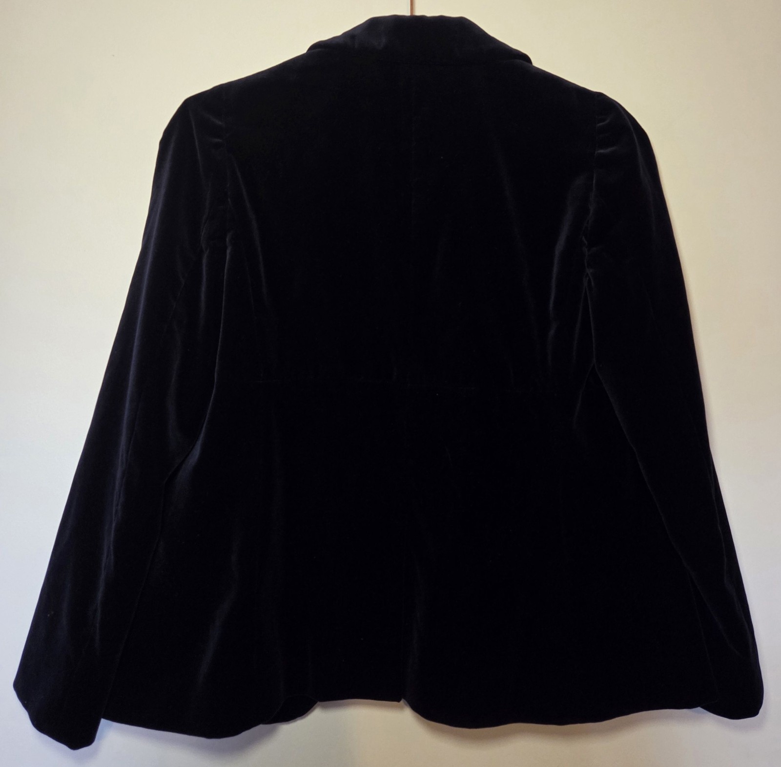 Miu Miu Navy Velvet Double-Breasted Blazer Size IT42/AU10 image 4
