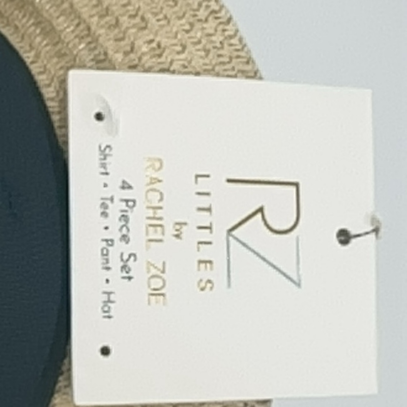 RZ Rachel Zoe‎ Littles Beige Straw Fedora Straw Hat Only One Size image 2