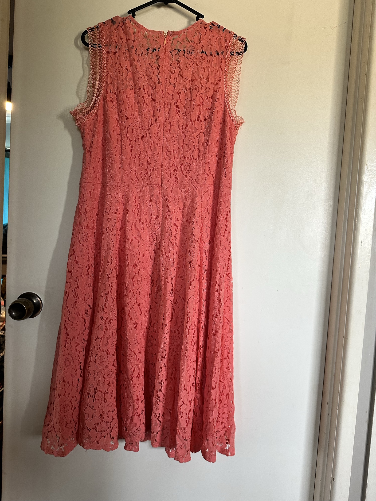 Jessica Howard Coral Lace Dress 12 Women's Sleeveless image 2