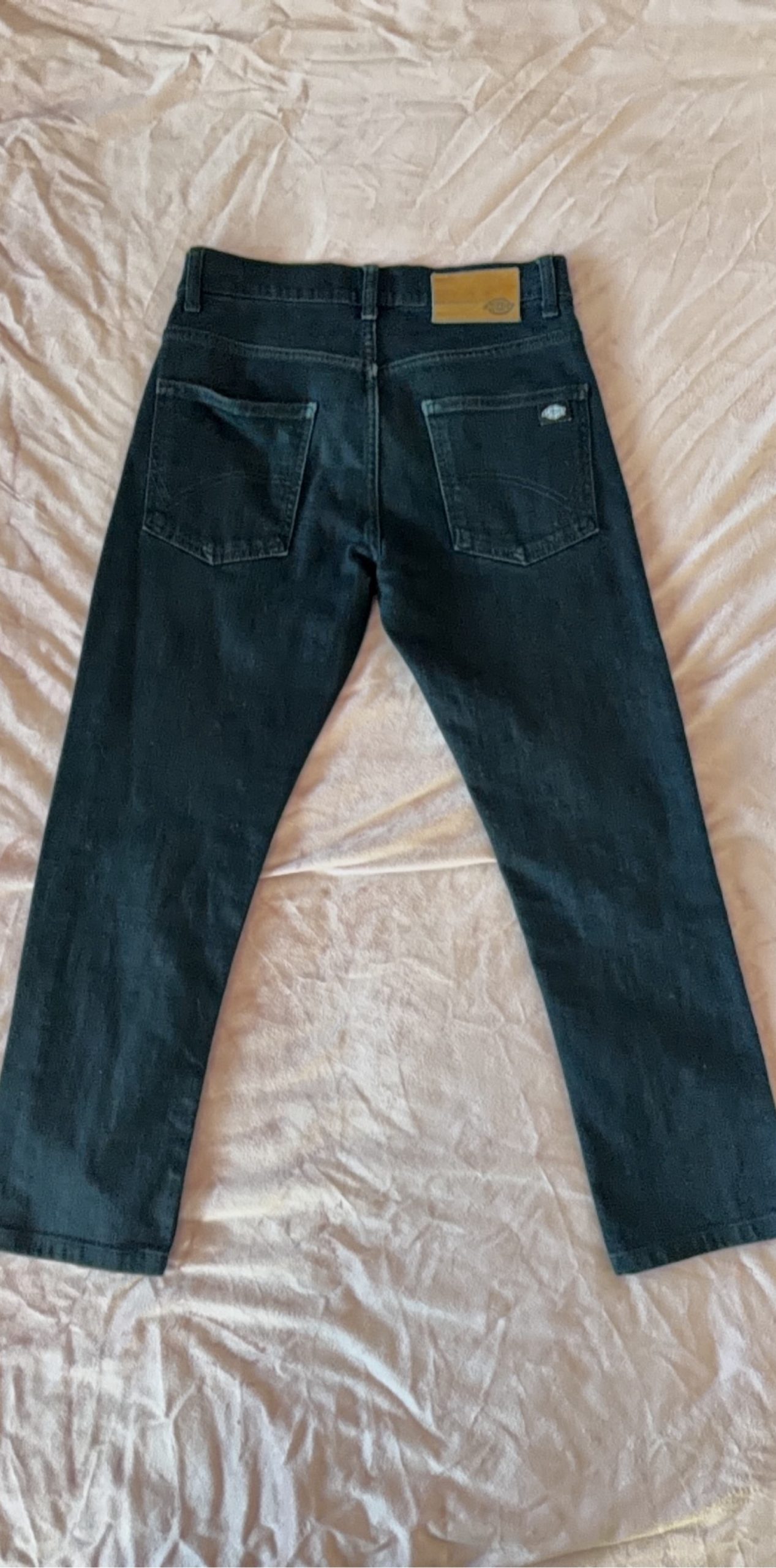 Retro Dickies Black Denim Jeans W28 L30 Slim Fit image 3