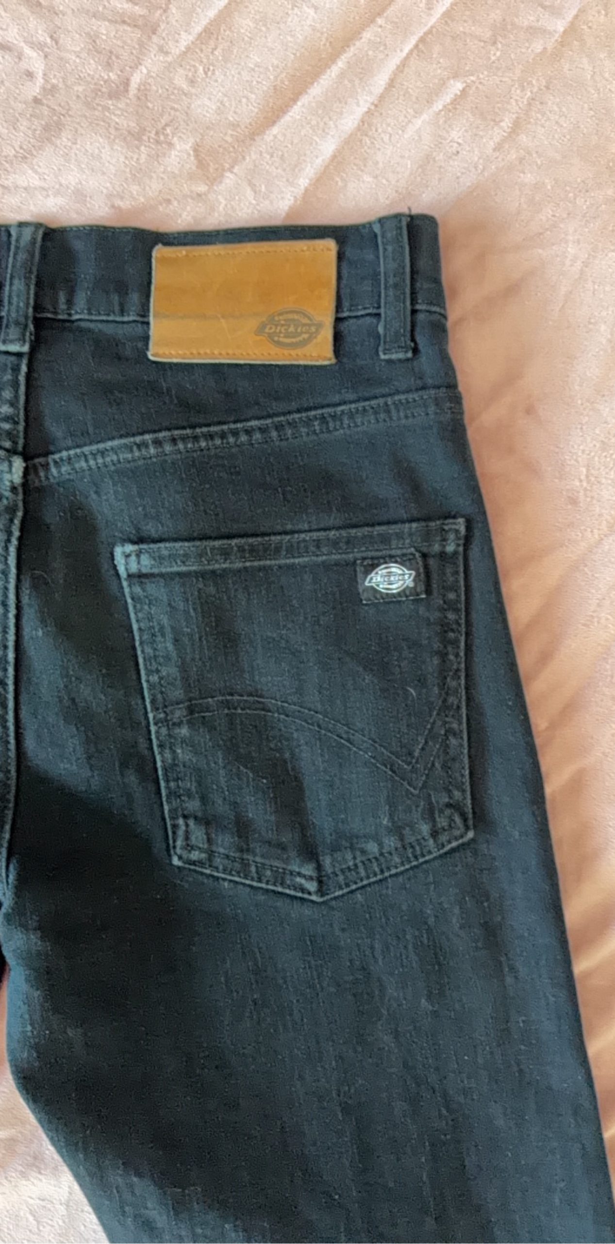 Retro Dickies Black Denim Jeans W28 L30 Slim Fit image 4