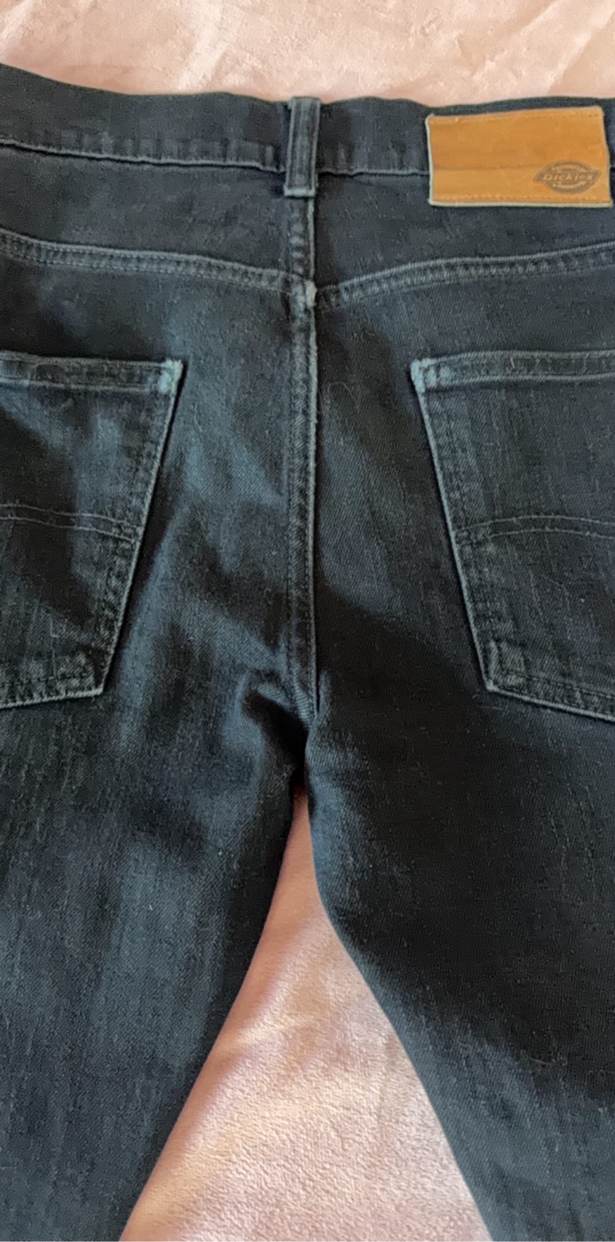 Retro Dickies Black Denim Jeans W28 L30 Slim Fit image 5