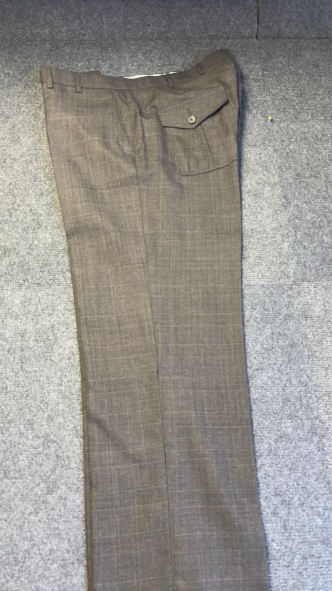 Designers at Debenhams charcoal grey Checkered Wool Blend Trousers 38R perfect conditon worn once image 5