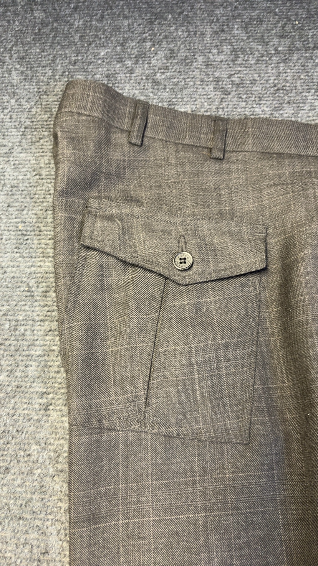Designers at Debenhams charcoal grey Checkered Wool Blend Trousers 38R perfect conditon worn once image 6